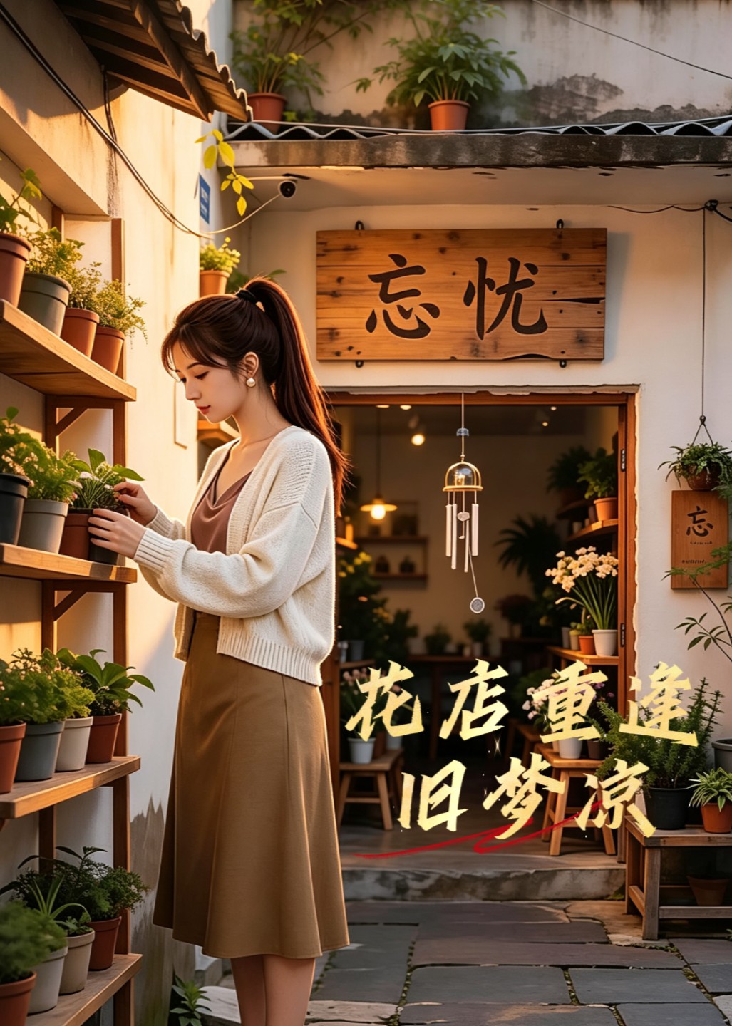 花店重逢旧梦凉