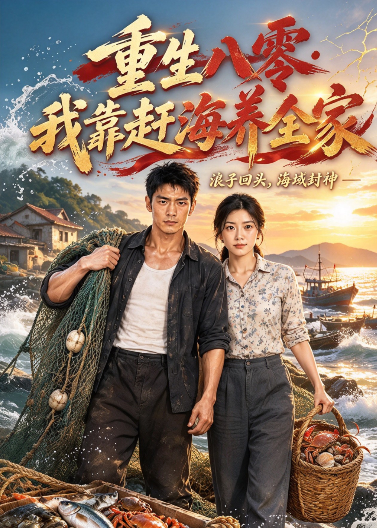 重生八零：我靠赶海养全家封面图