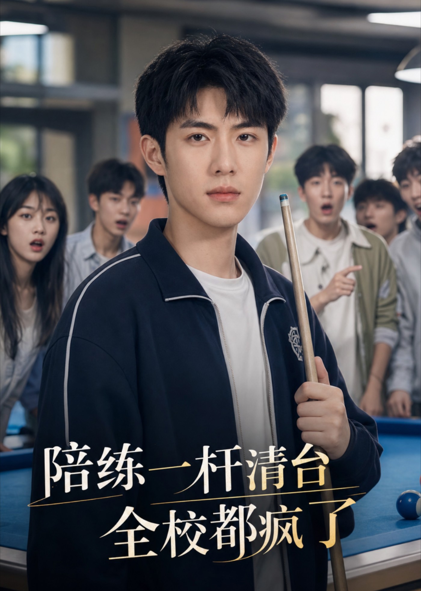陪练一杆清台，全校都疯了
