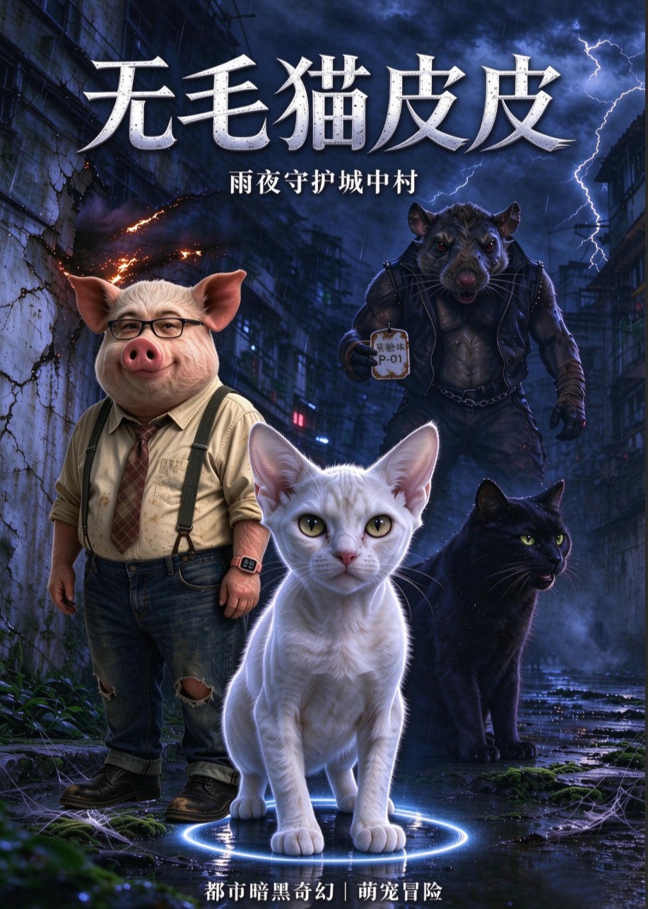 无毛猫皮皮之雨夜守护城中村封面图