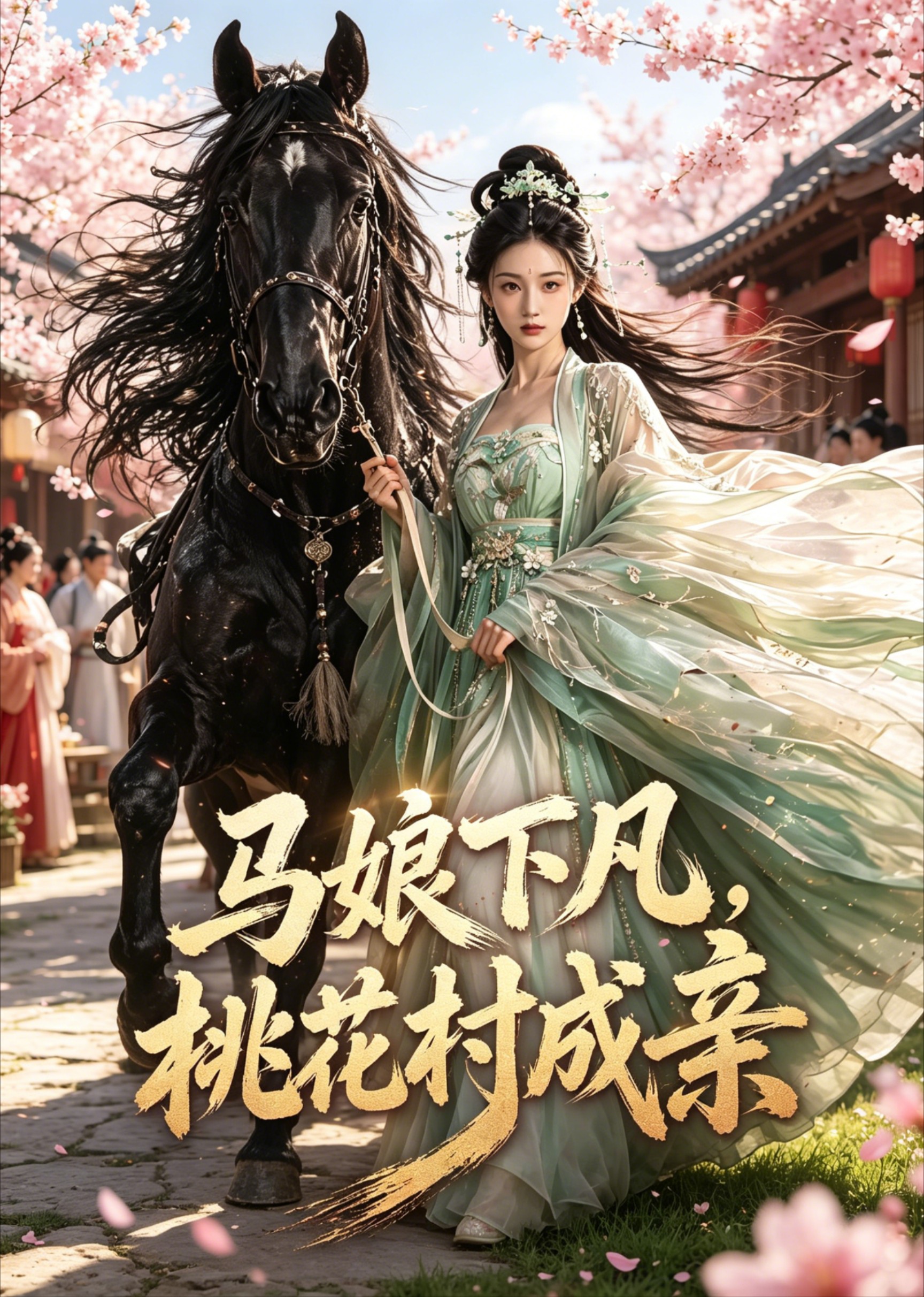 马娘下凡，桃花村成亲