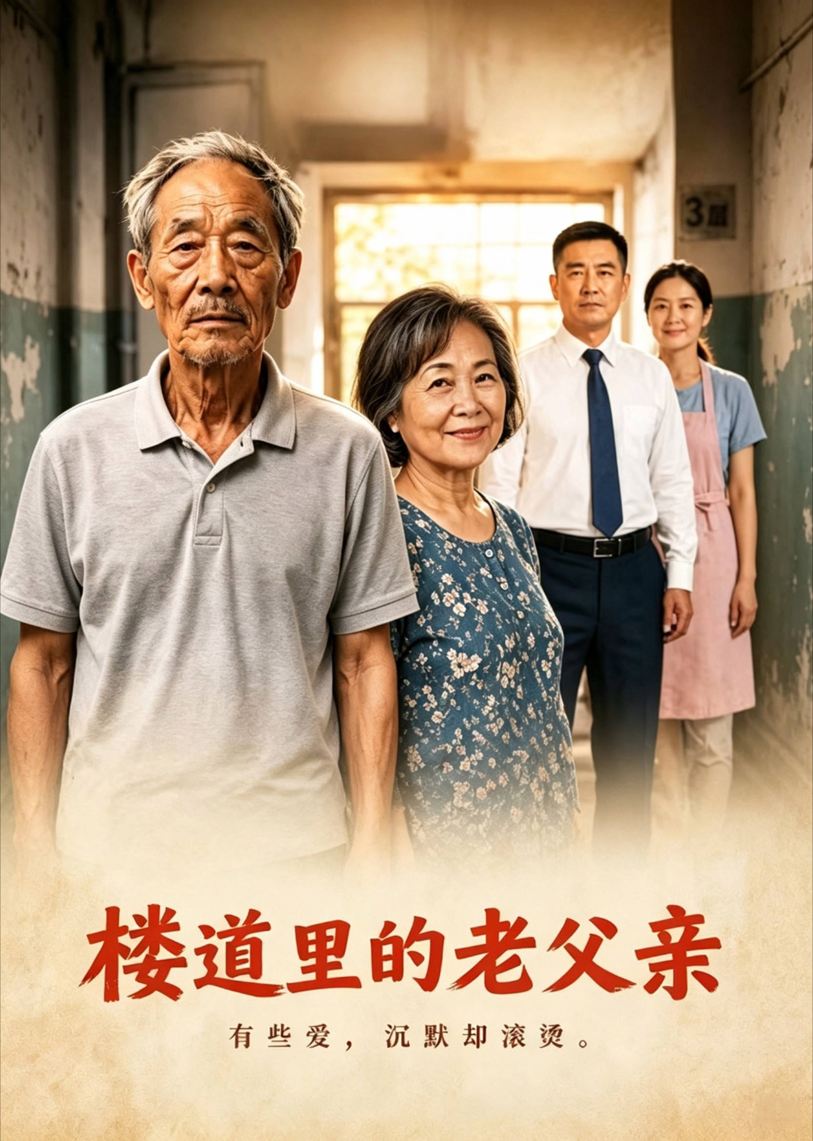 楼道里的老父亲封面图