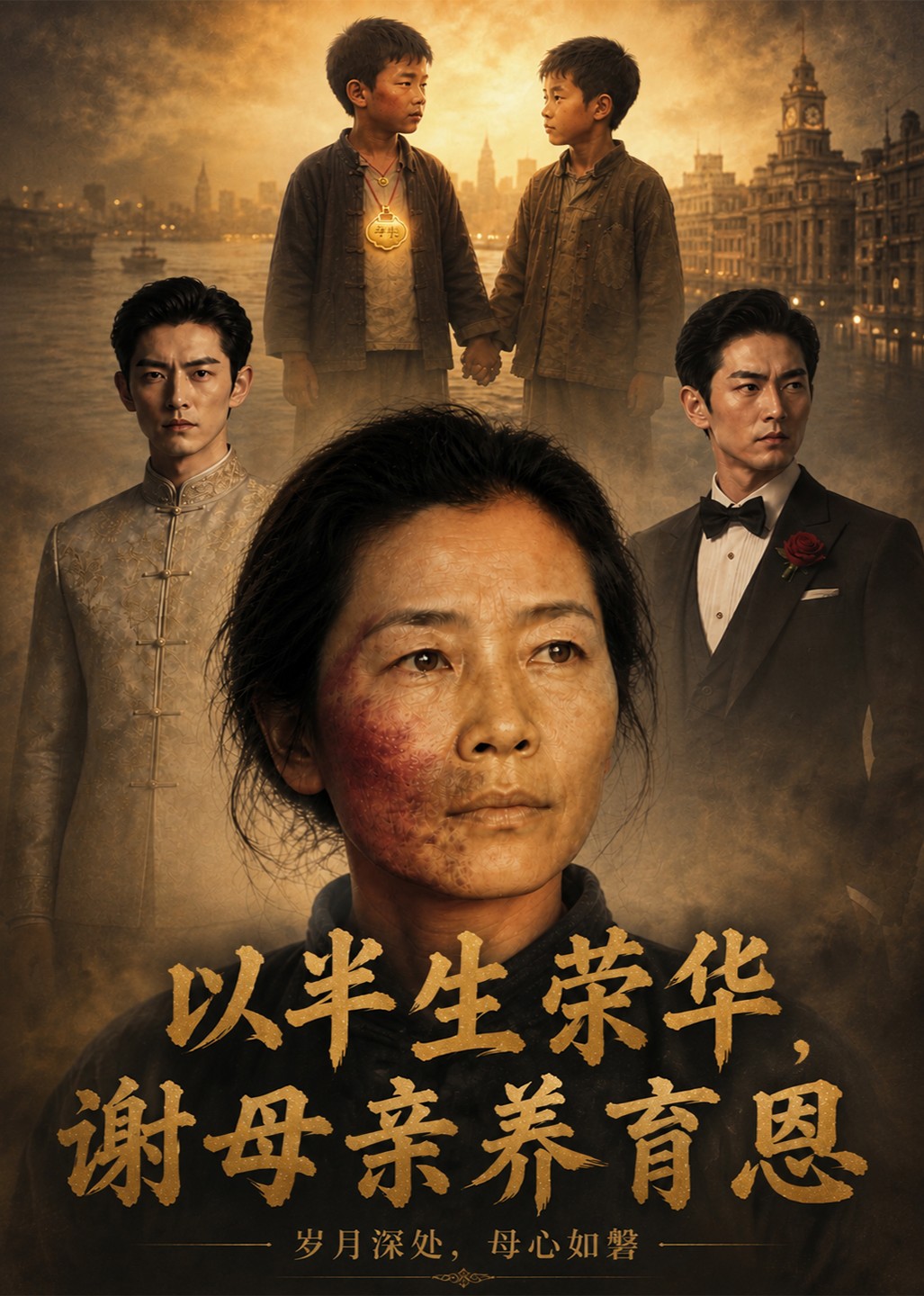 以半生荣华，谢母亲养育恩