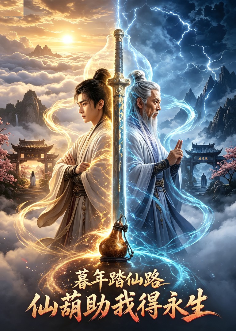 暮年踏仙路仙葫助我得永生