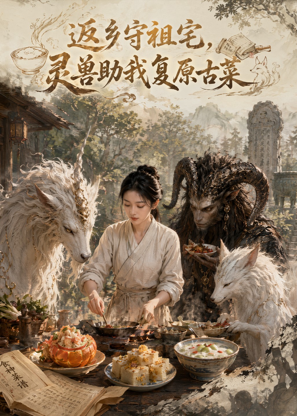 返乡守祖宅，灵兽助我复原古菜
