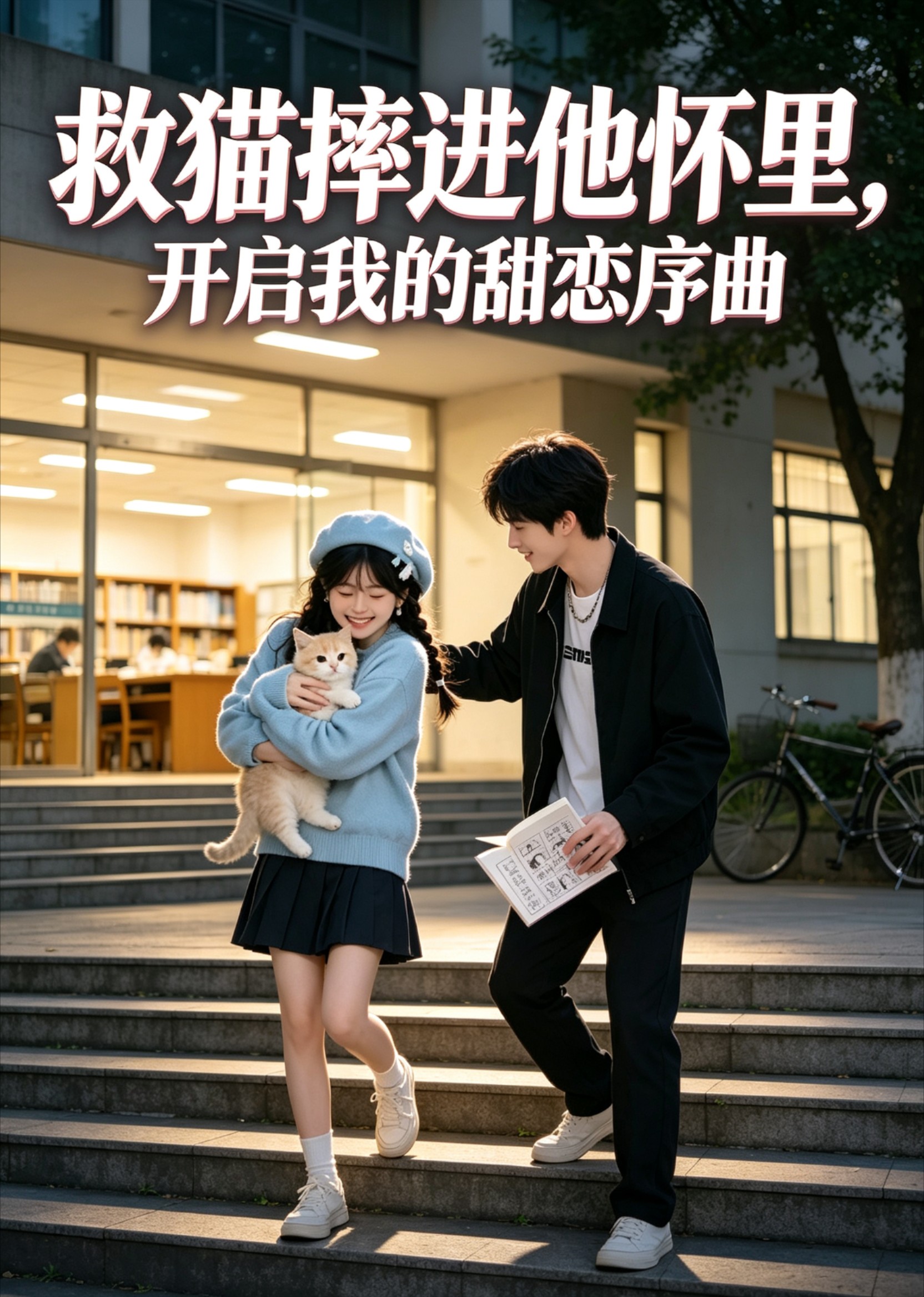 救猫摔进他怀里，开启我的甜恋序曲