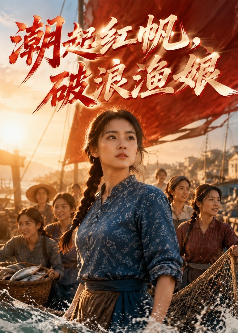 潮起红帆，破浪渔娘