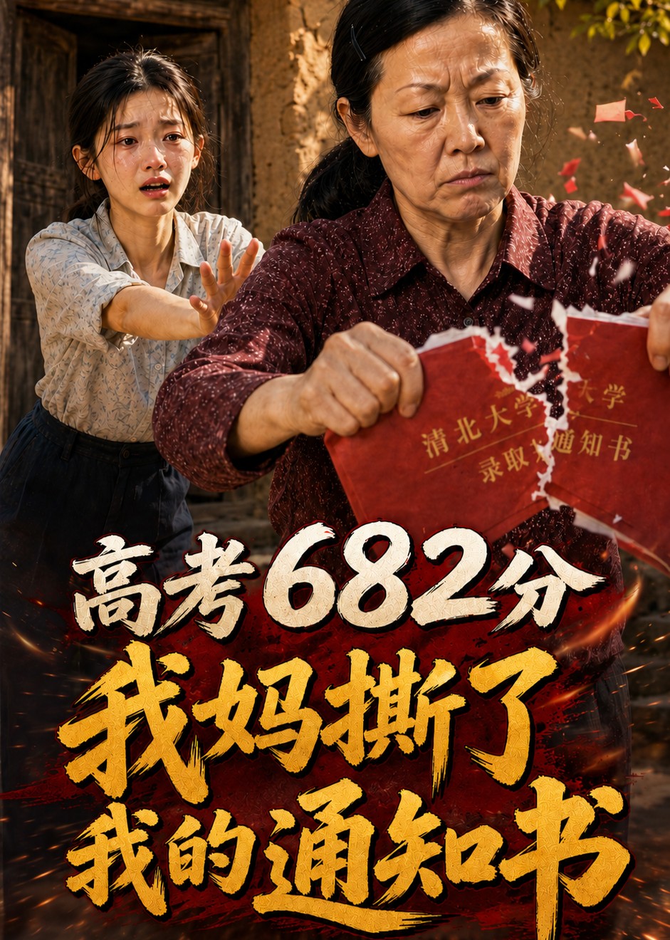 高考682分，我妈撕了我的录取通知书