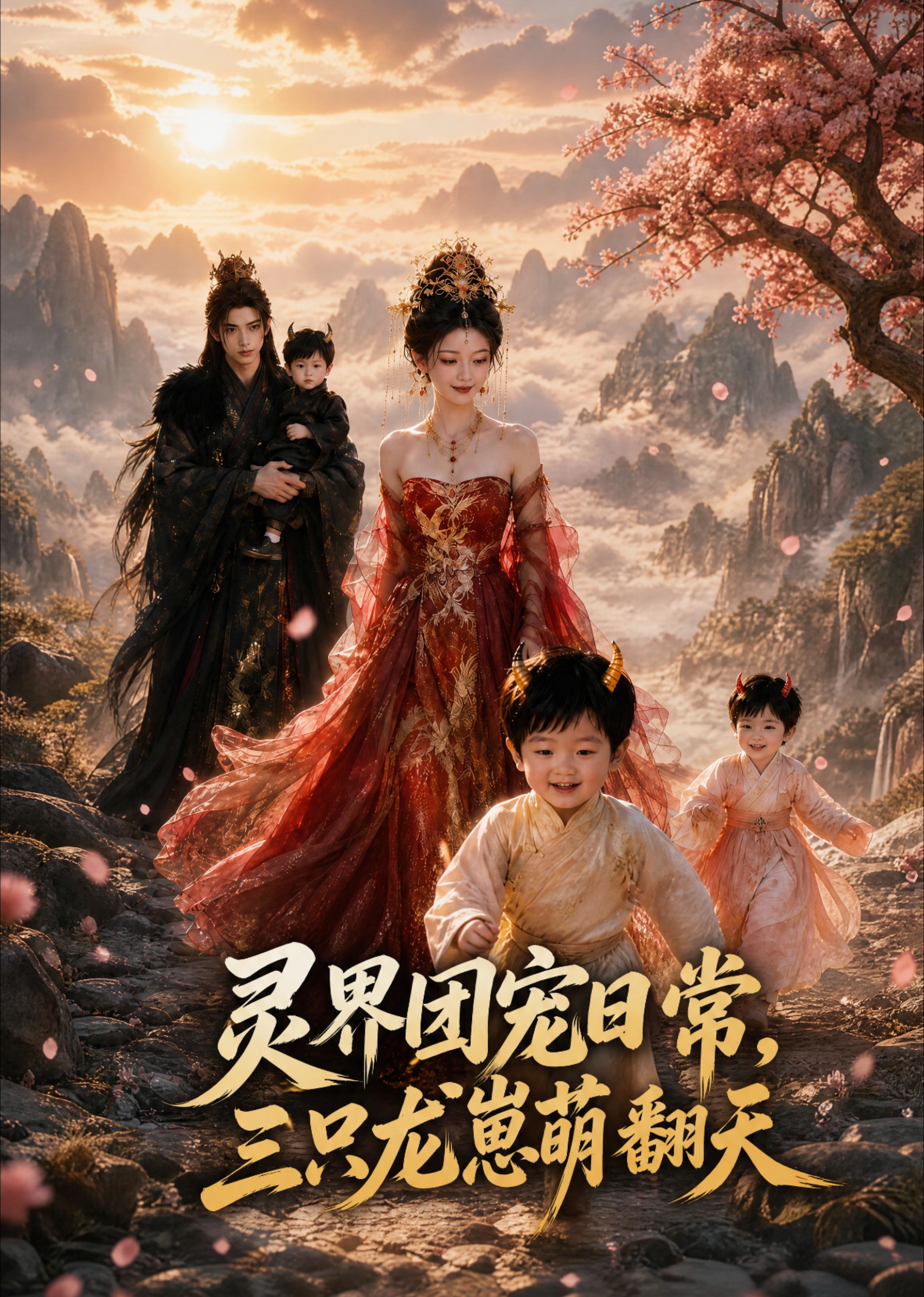 灵界团宠日常，三只龙崽萌翻天