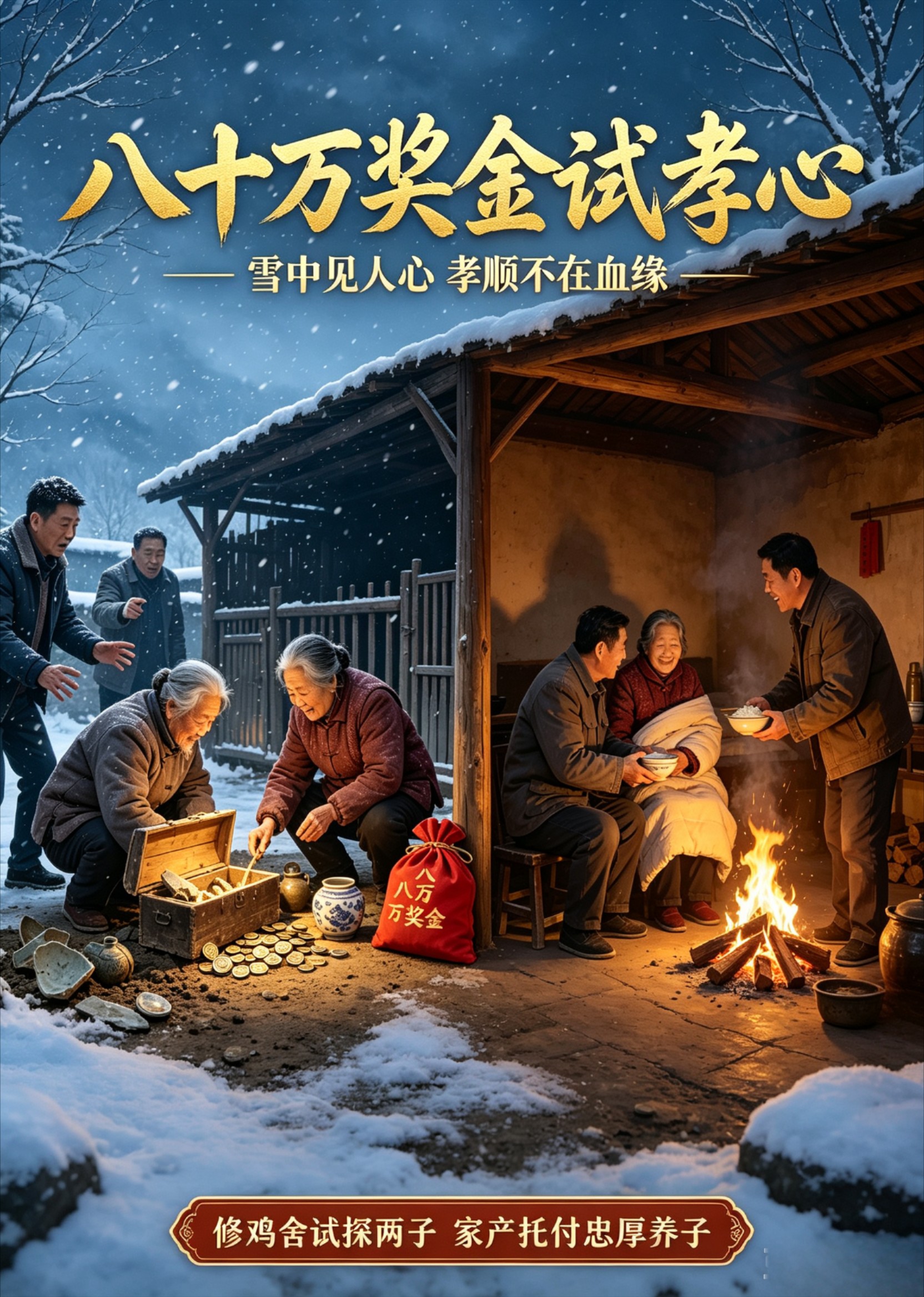 八十万奖金试孝心