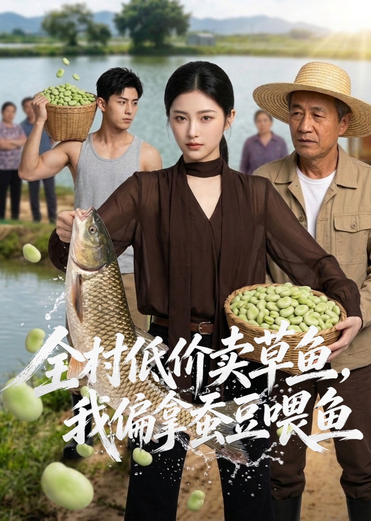 全村低价卖草鱼，我偏拿蚕豆喂鱼封面图