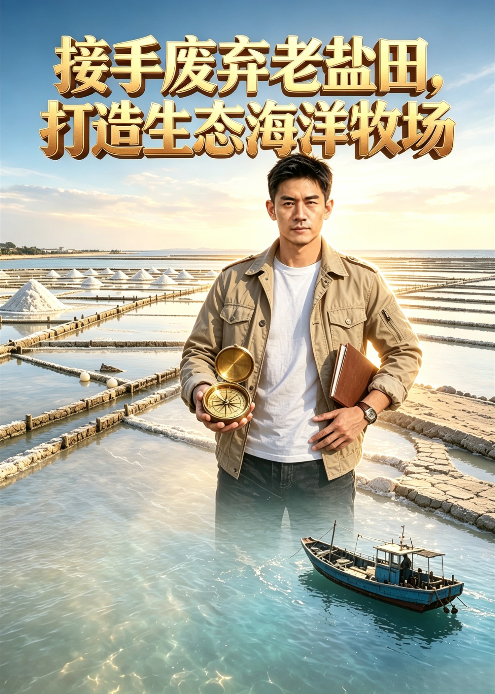接手废弃老盐田，打造生态海洋牧场