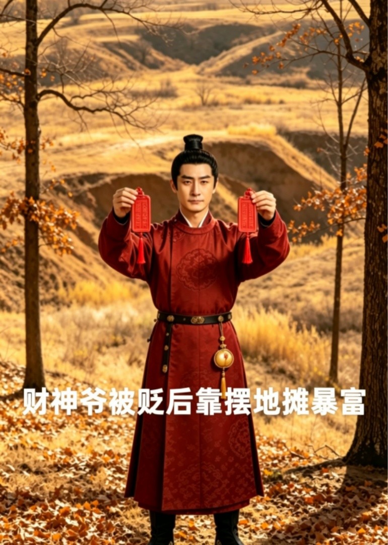 财神爷被贬后靠摆地摊暴富