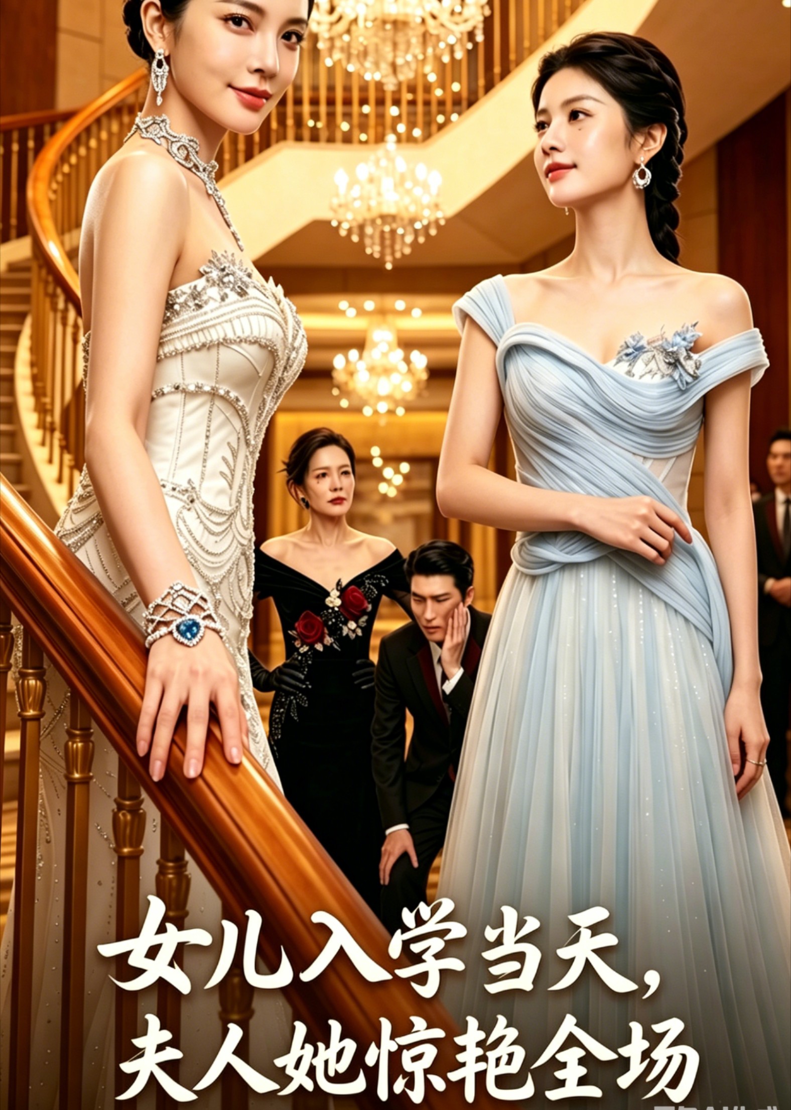女儿入学当天，夫人她惊艳全场