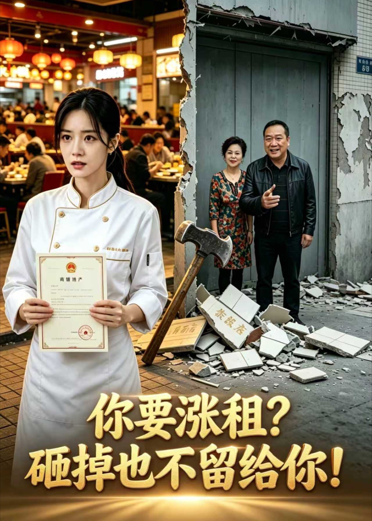 你要涨租？砸掉也不留给你！