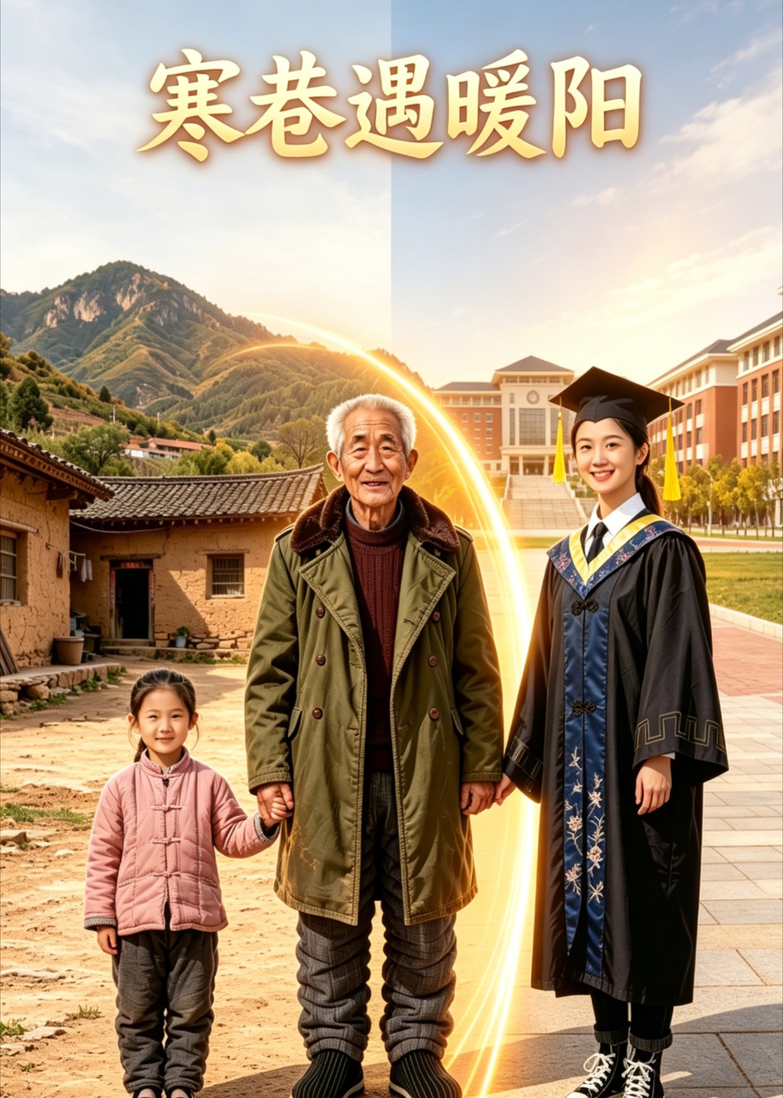 寒巷遇暖阳封面图