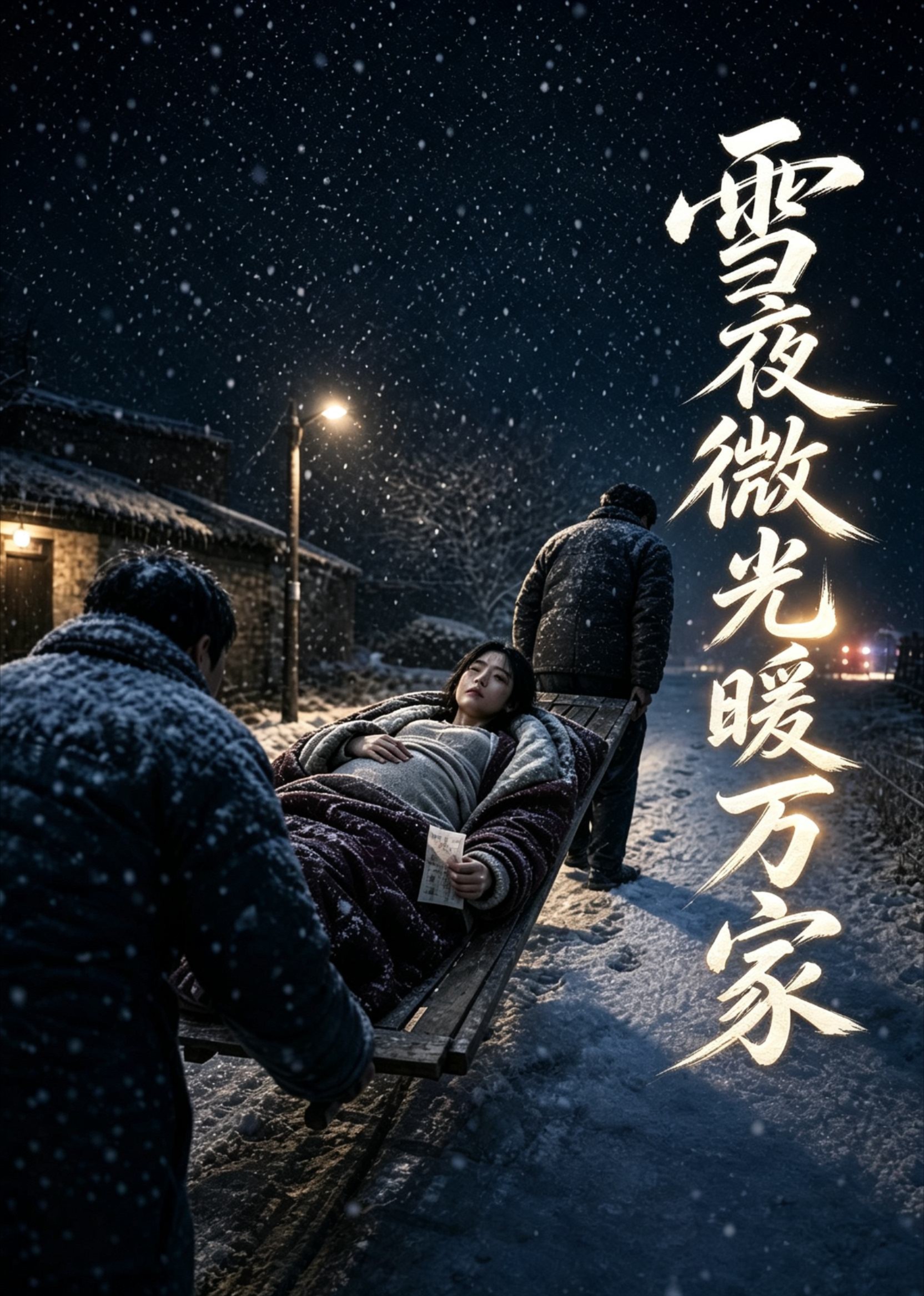 雪夜微光暖万家封面图