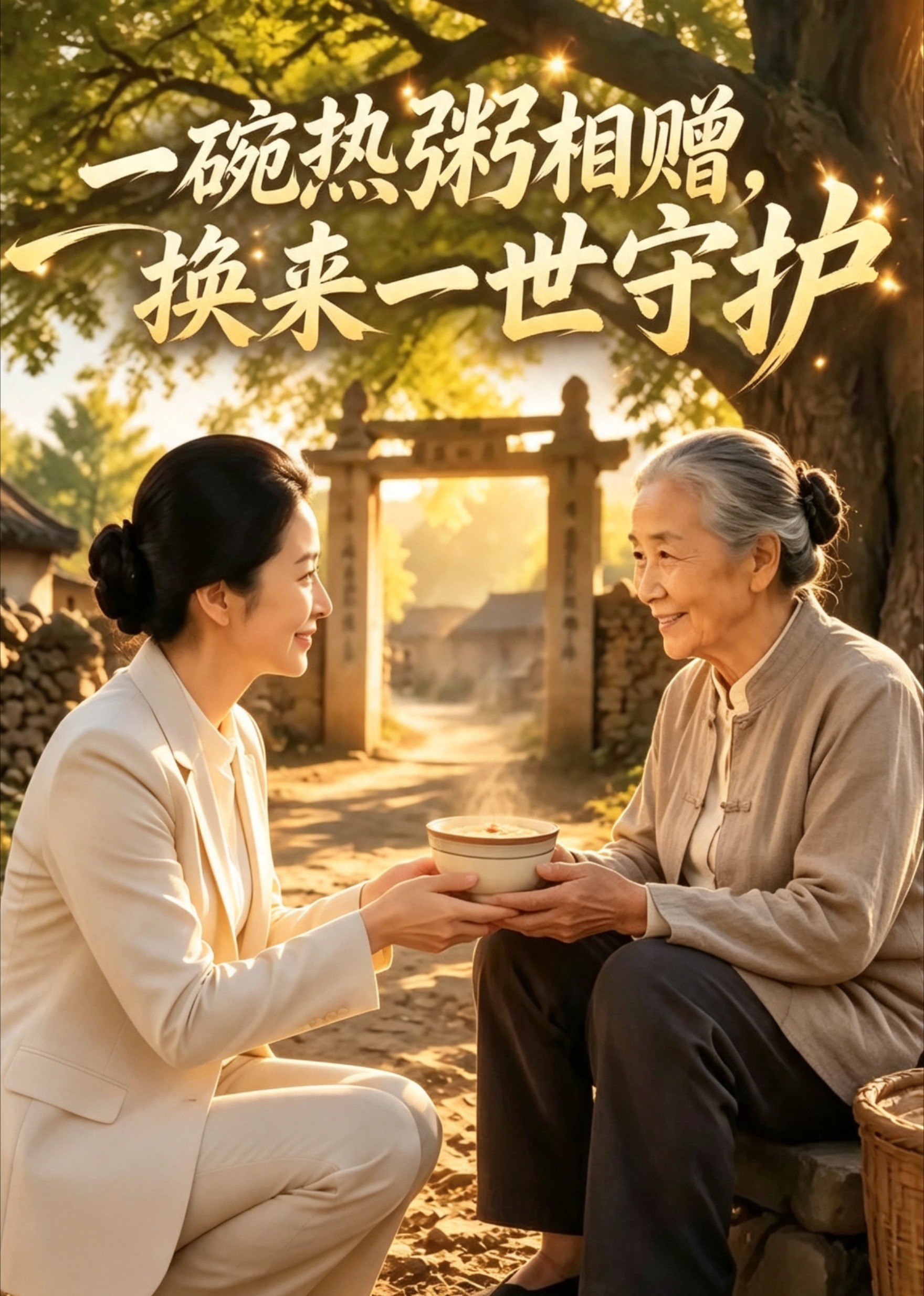 一碗热粥相赠，换来一世守护