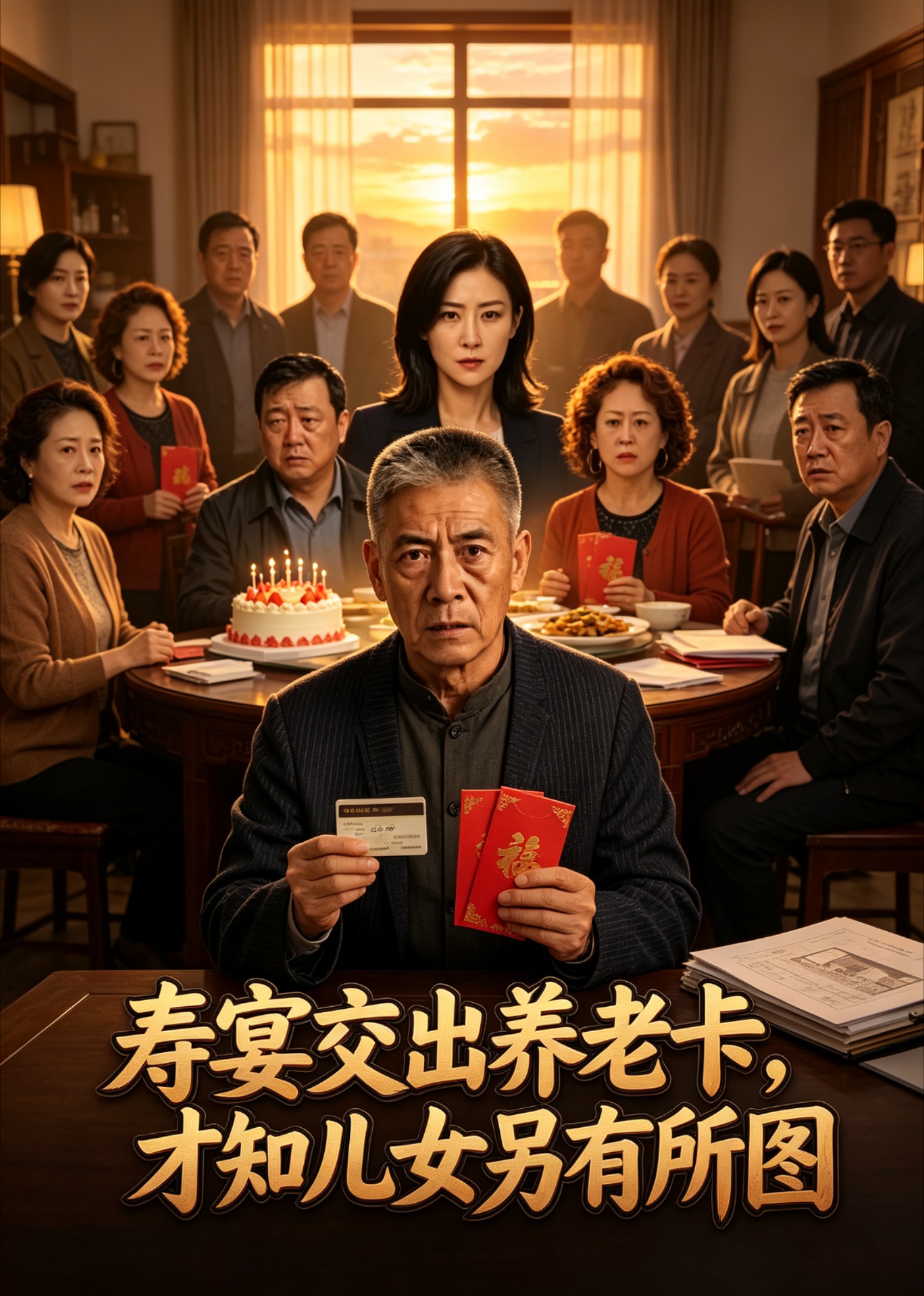 寿宴交出养老卡，才知儿女另有所图