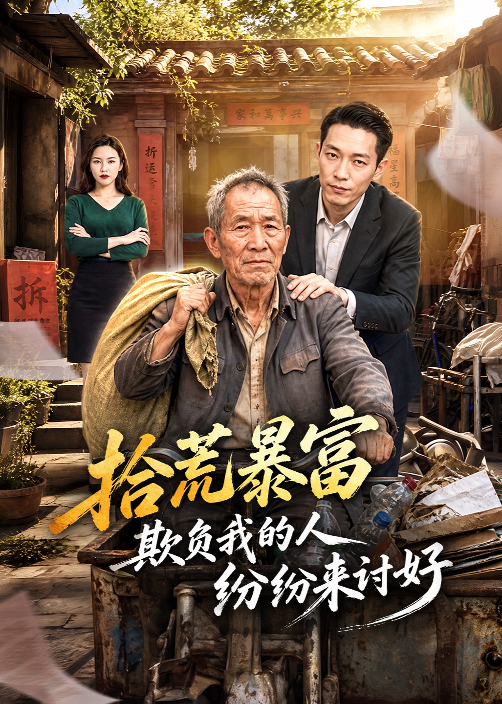 拾荒暴富欺负我的人纷纷来讨好