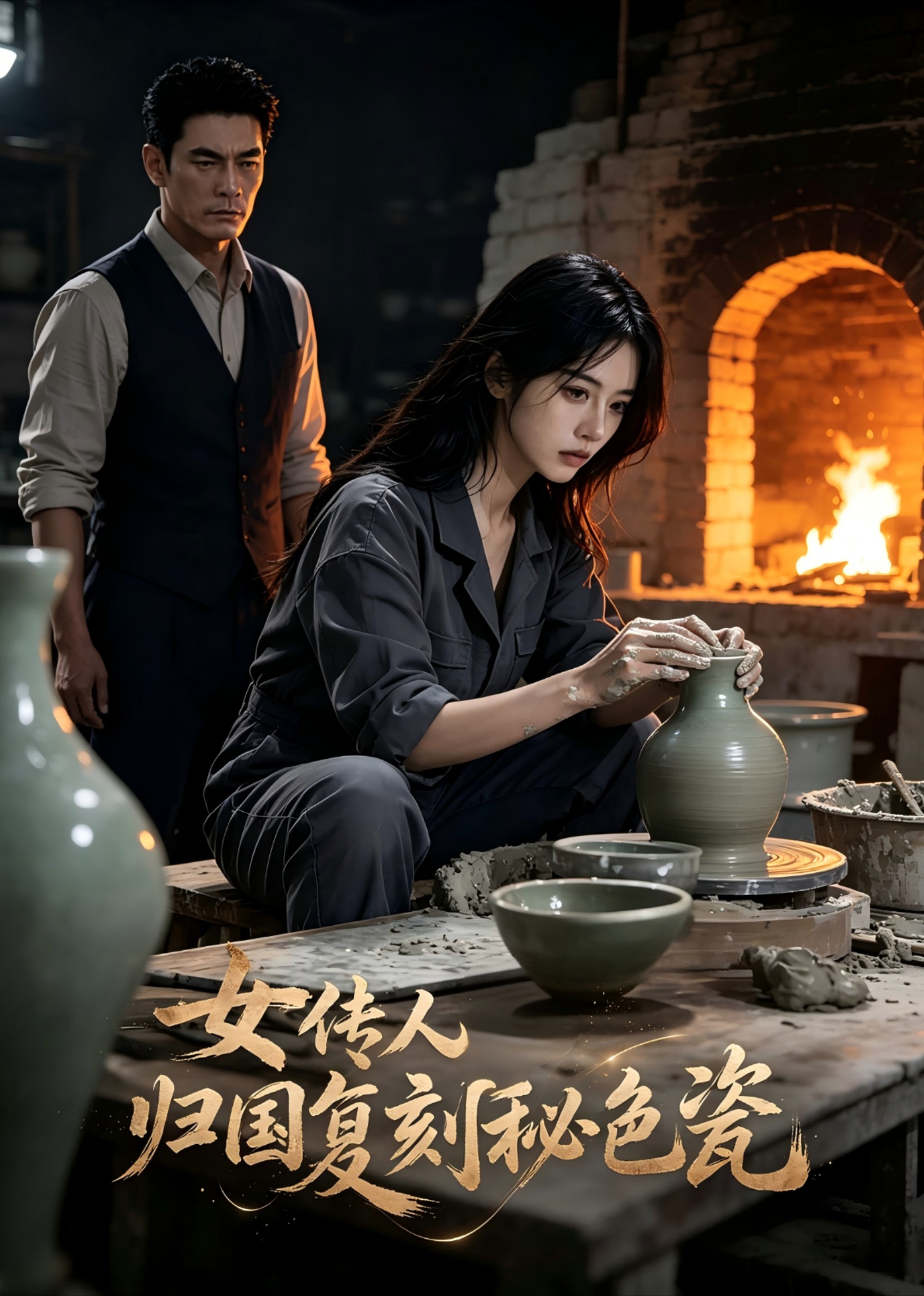 女传人归国复刻秘色瓷封面图