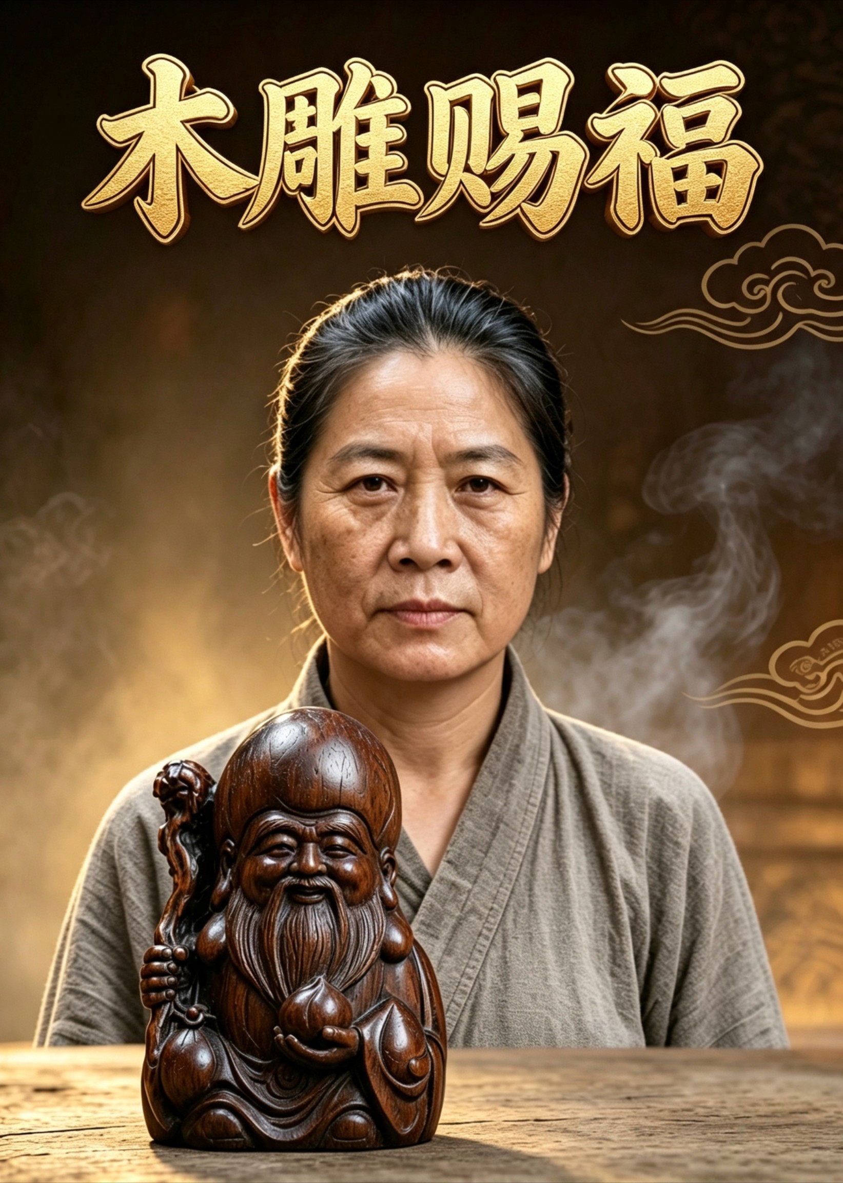 木雕赐福封面图