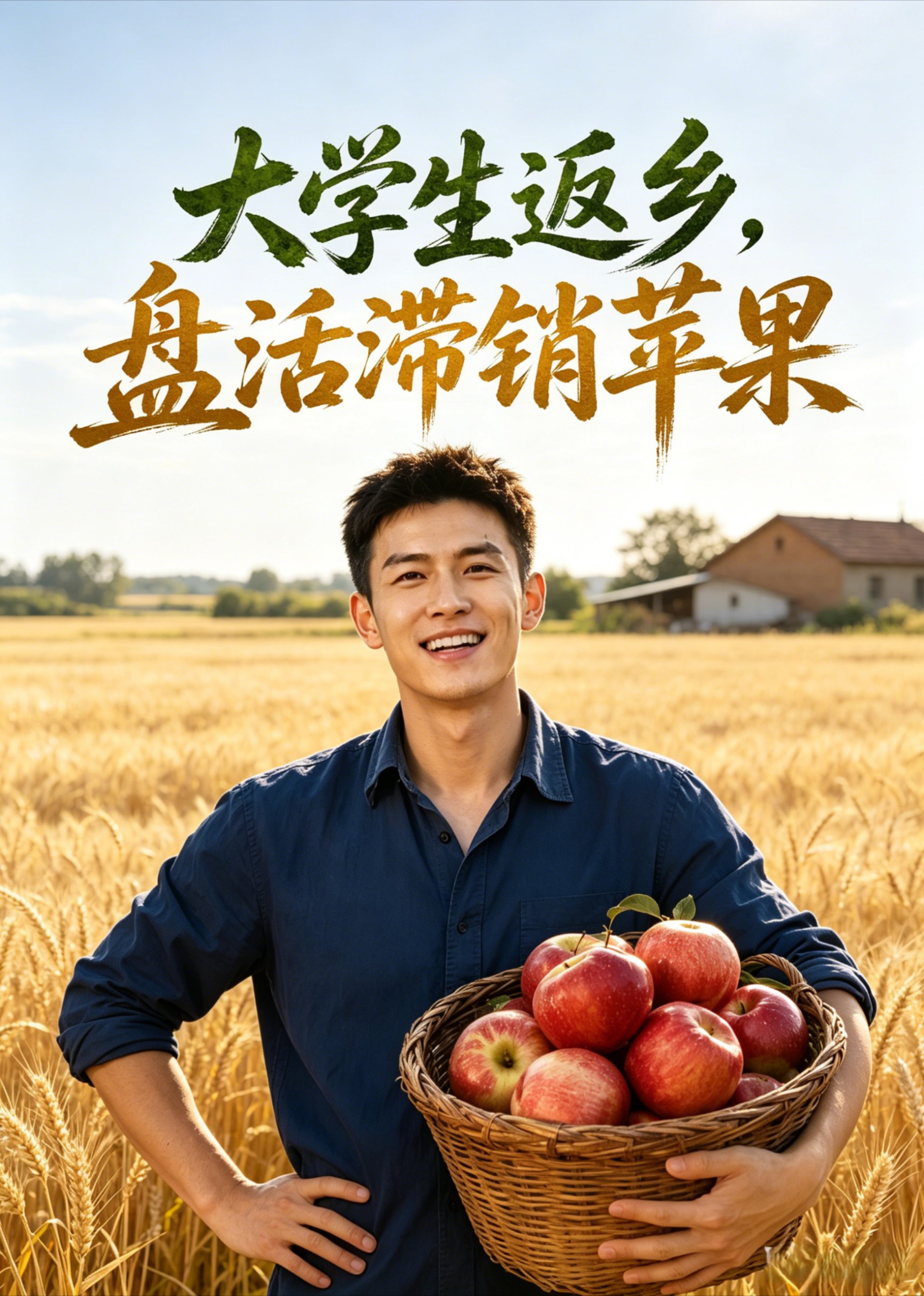 大学生返乡，盘活滞销苹果