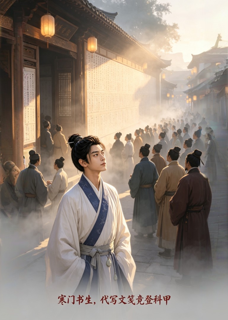 寒门书生，代写文笺竞登科甲