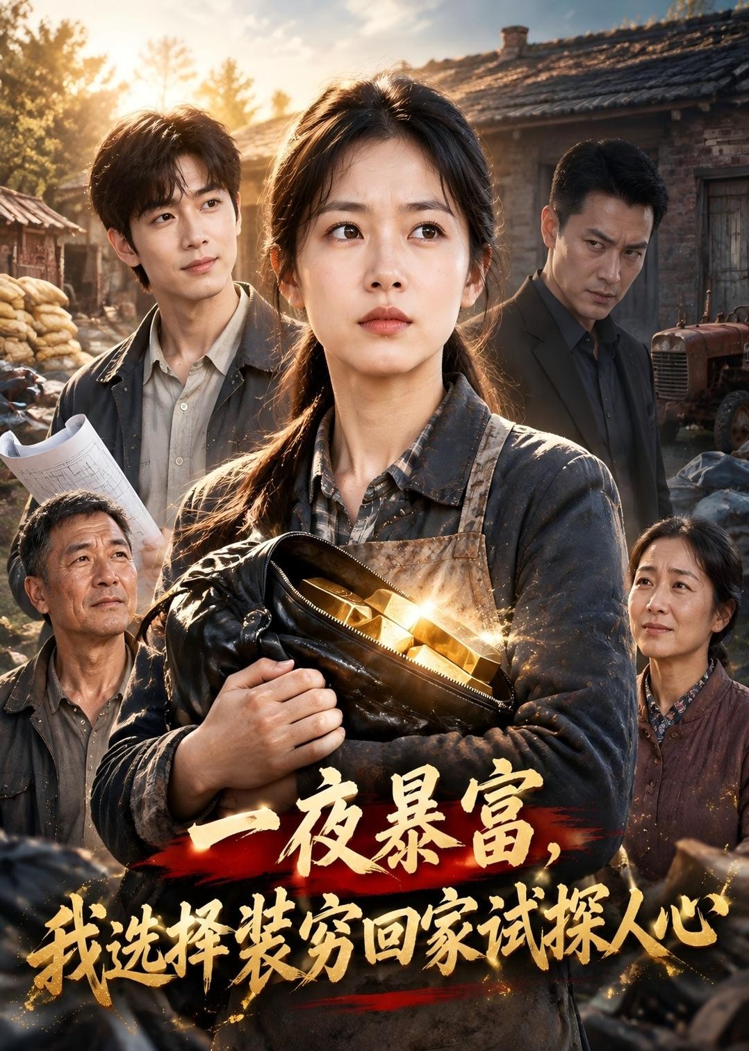 一夜暴富，我选择装穷回家试探人心封面图