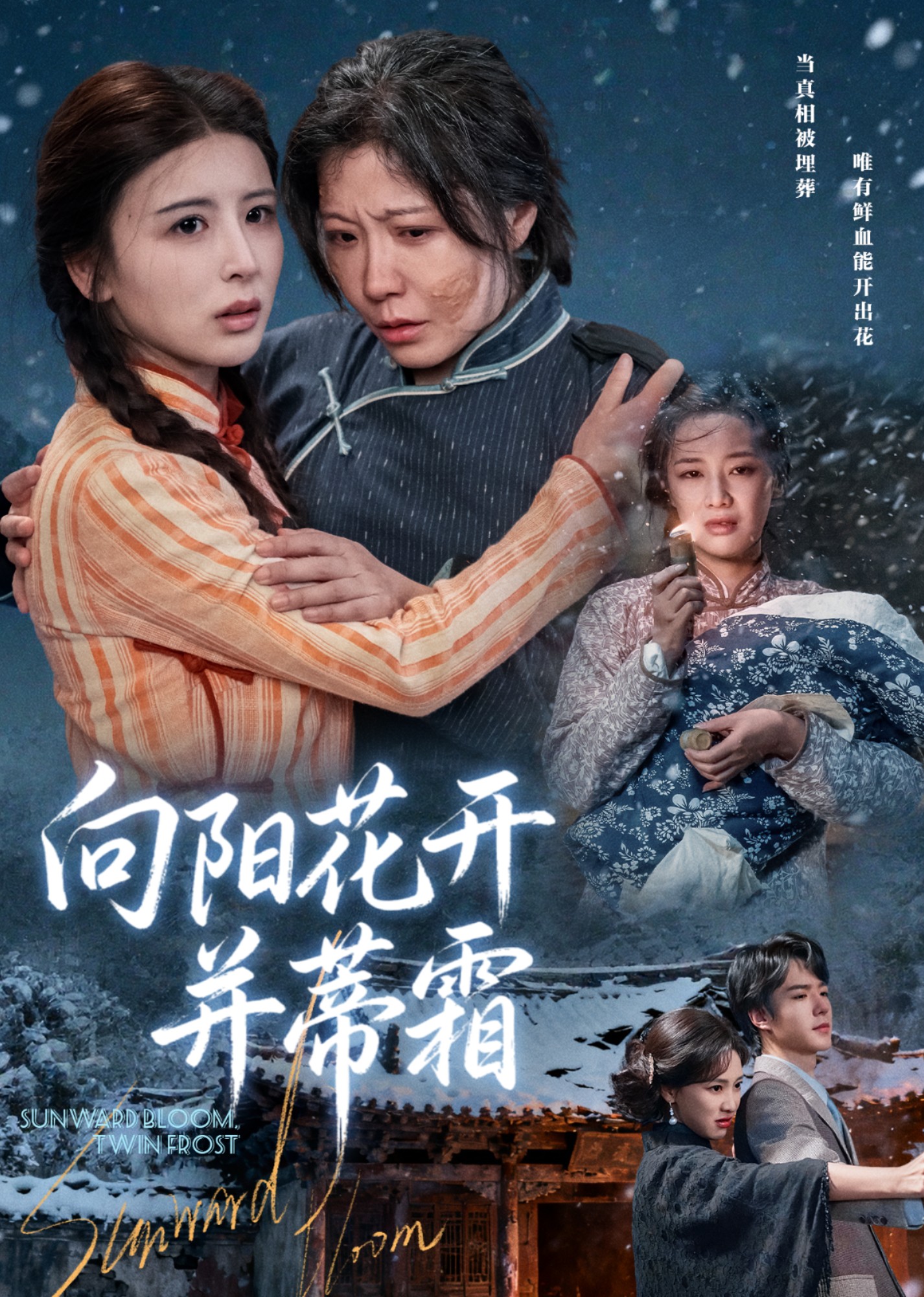 向阳花开并蒂霜