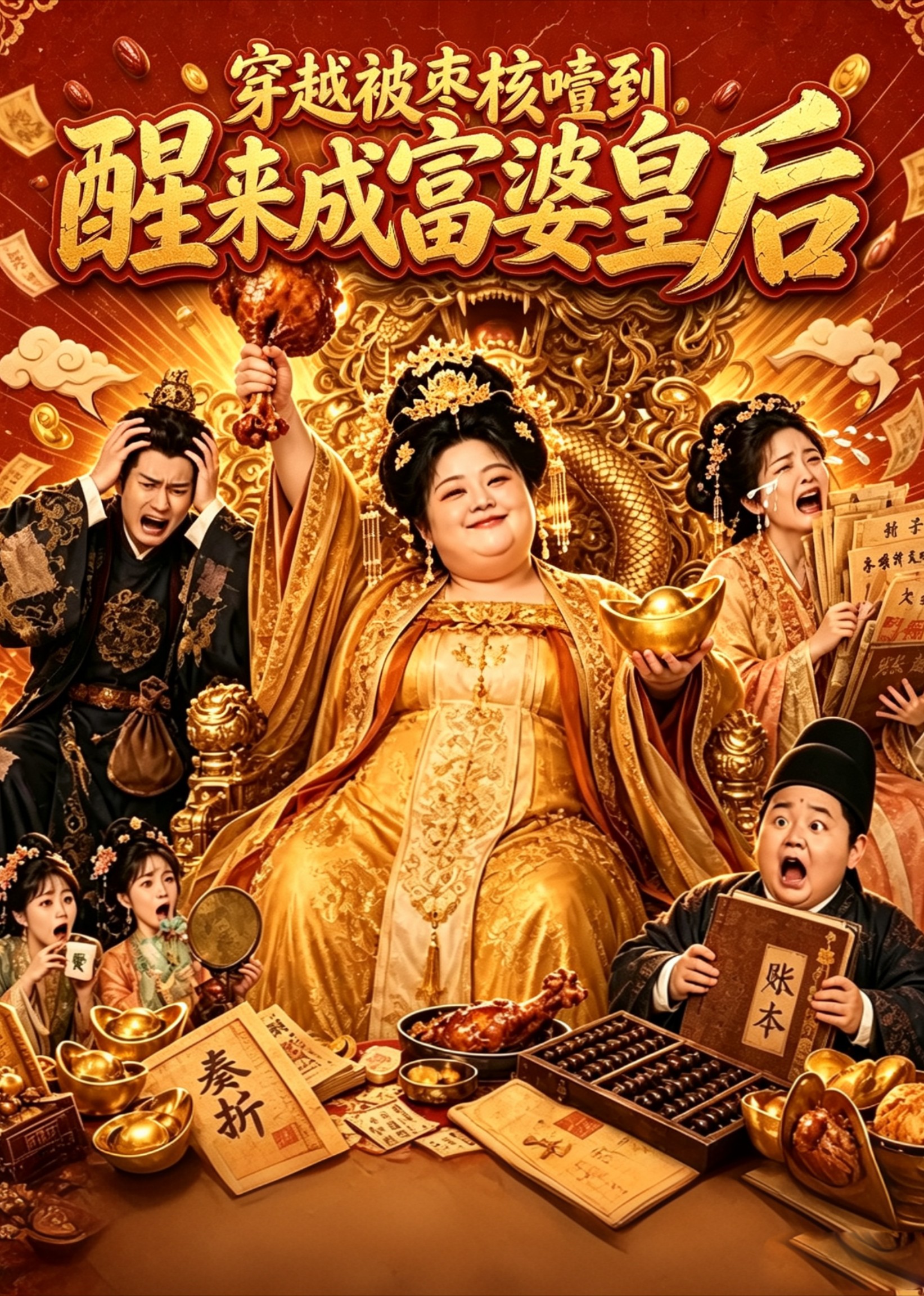 穿越被枣核噎到，醒来成富婆皇后