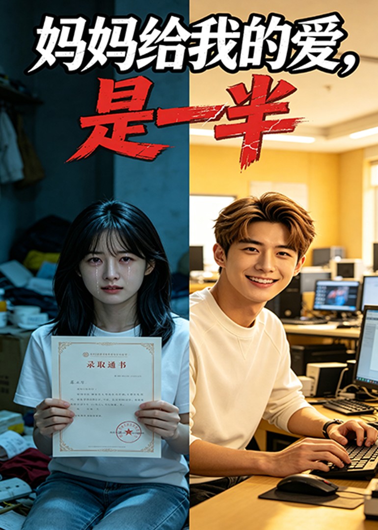妈妈给我的爱，是一半
