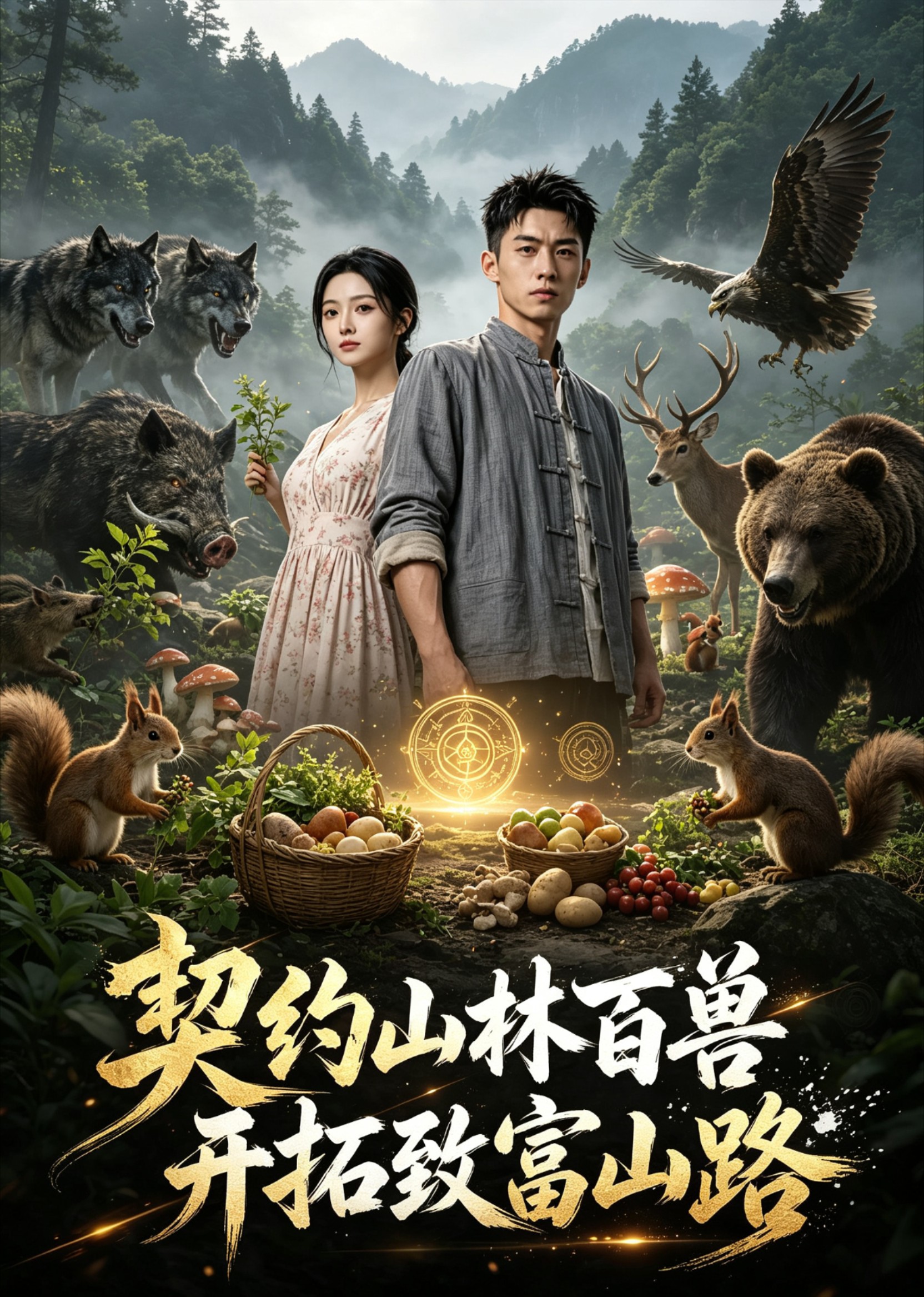 契约山林百兽开拓致富山路