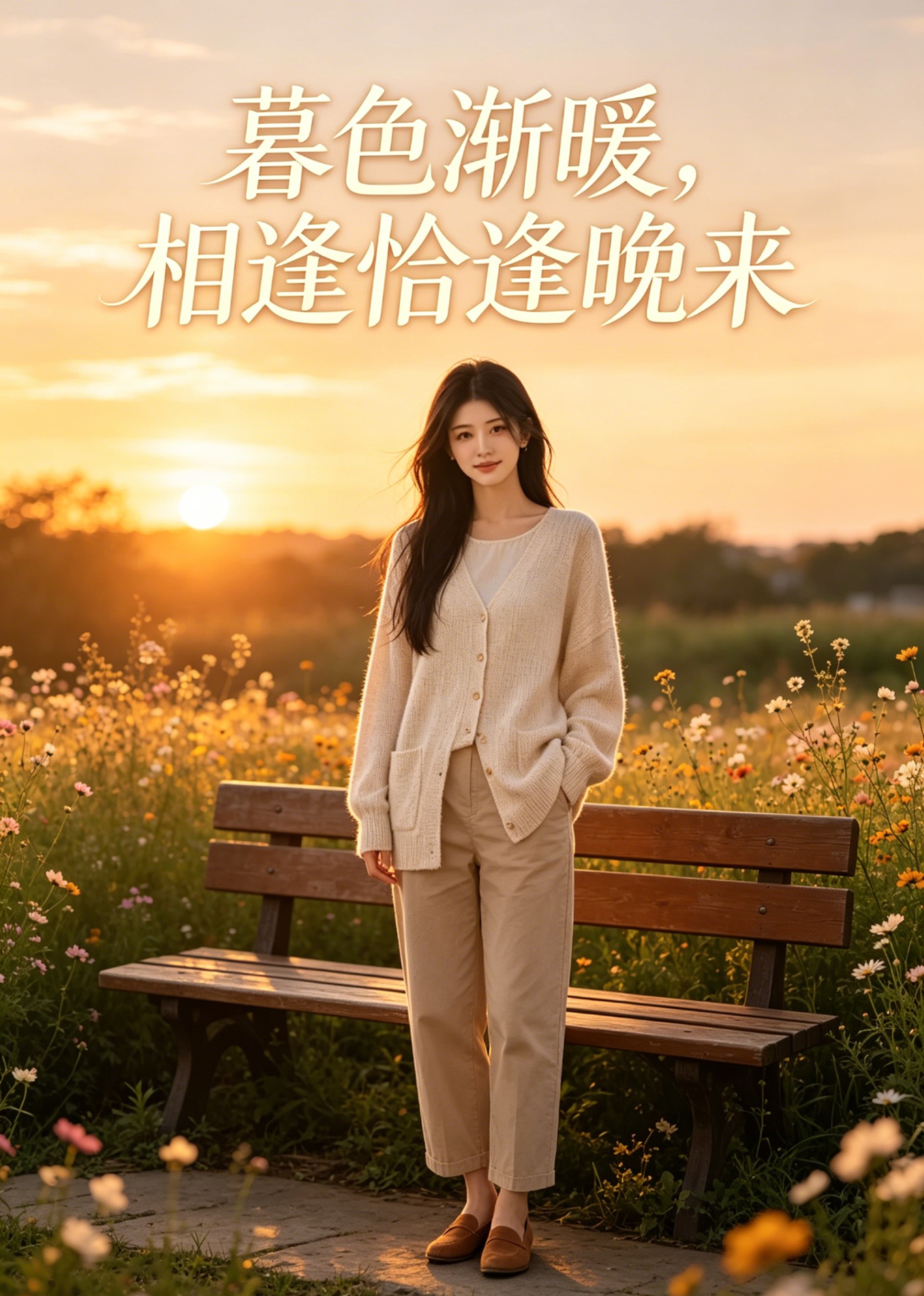暮色渐暖，相逢恰逢晚来