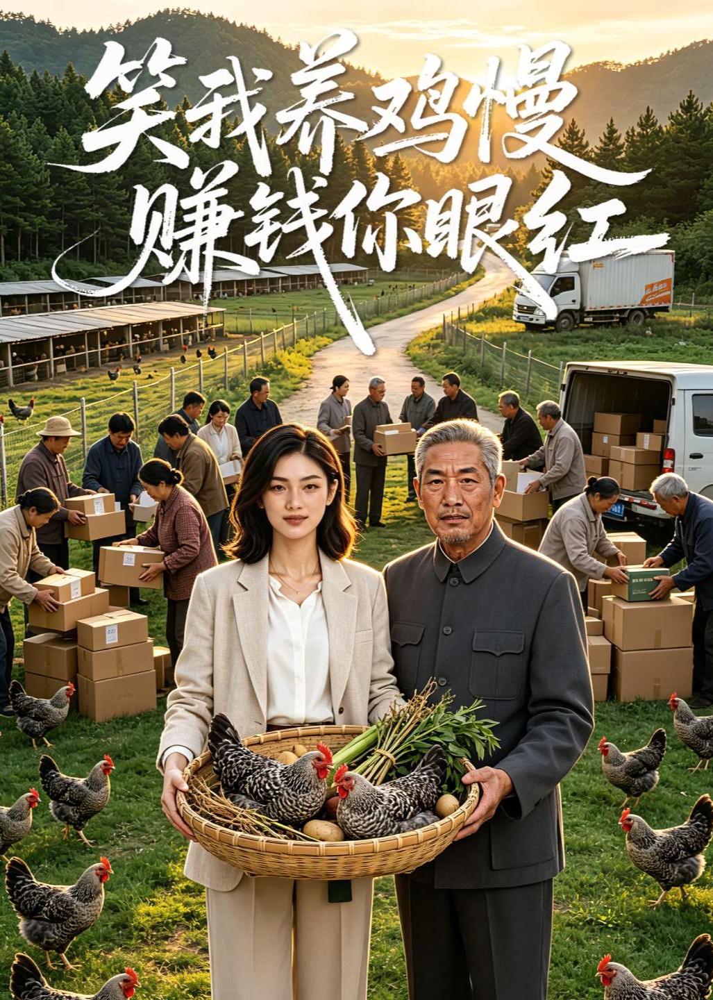 笑我养鸡慢赚钱你眼红