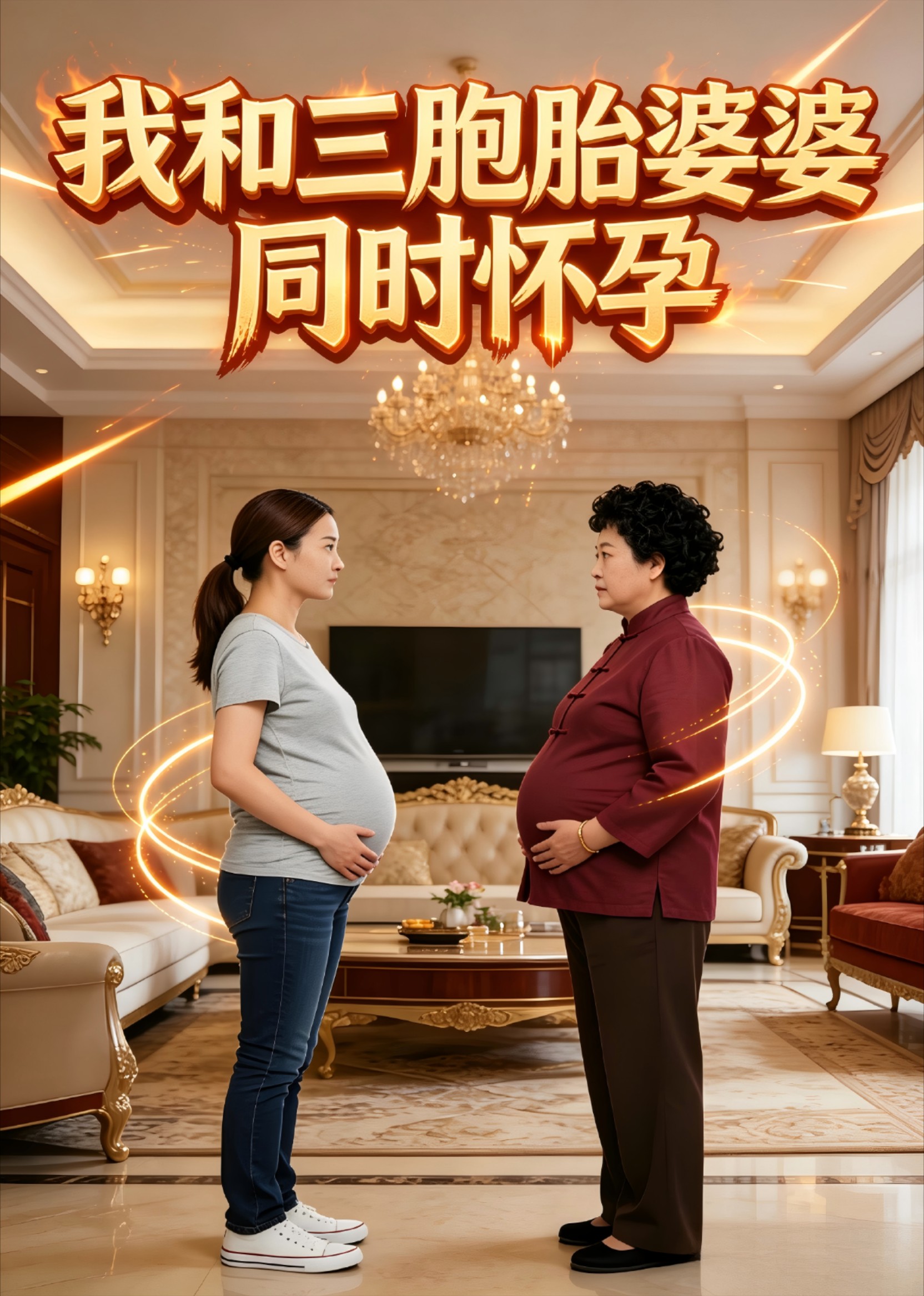 我和三胞胎婆婆同时怀孕封面图