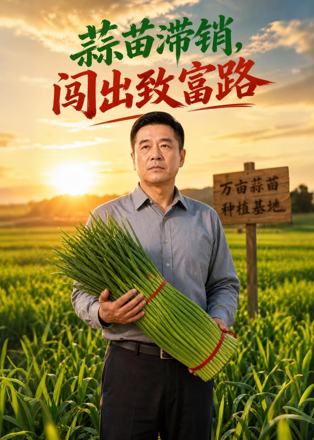 蒜苗滞销，闯出致富路