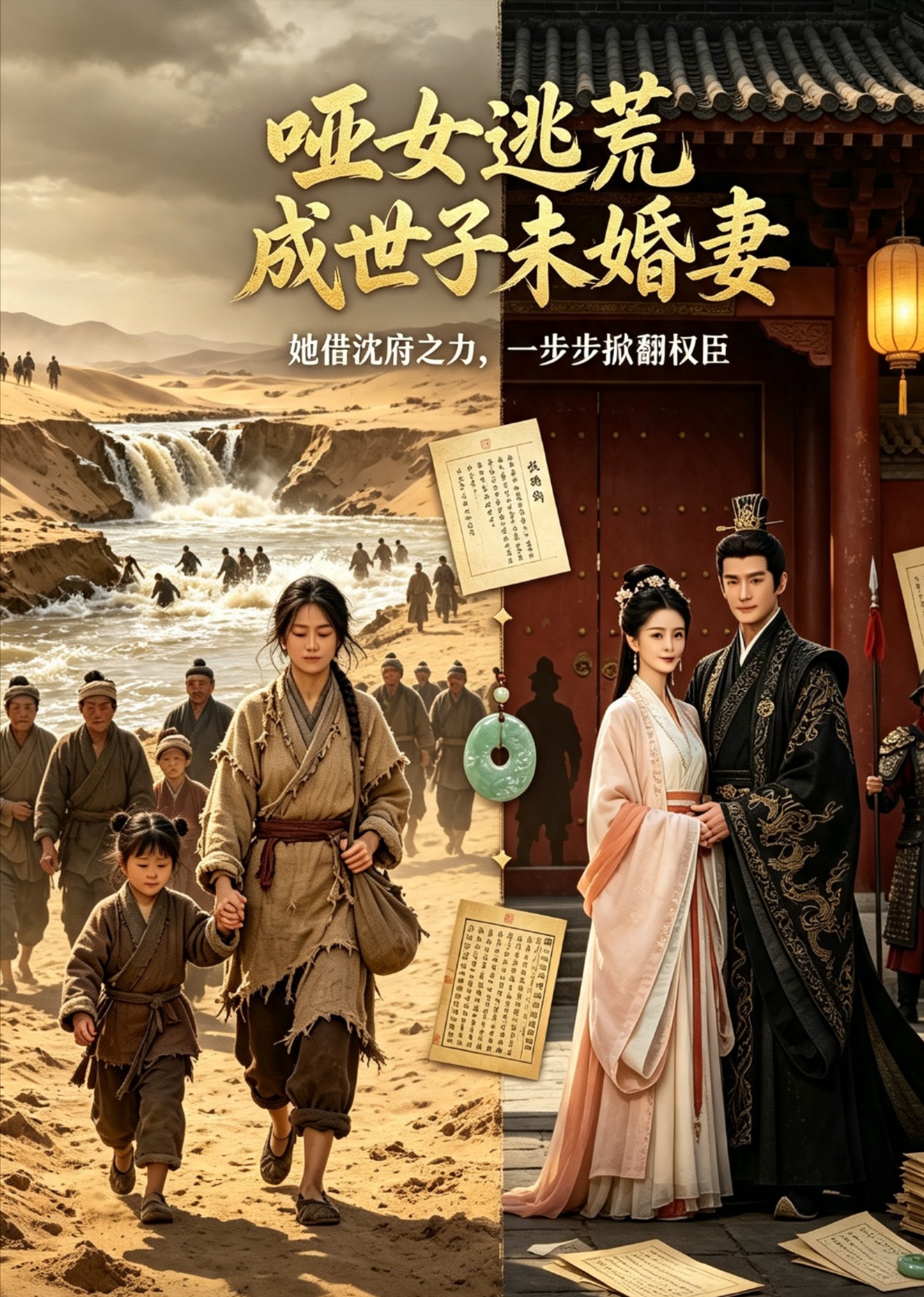 哑女逃荒成世子未婚妻
