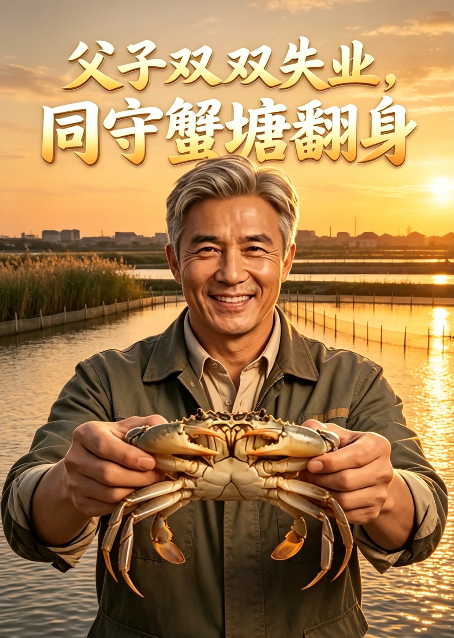 父子双双失业，同守蟹塘翻身