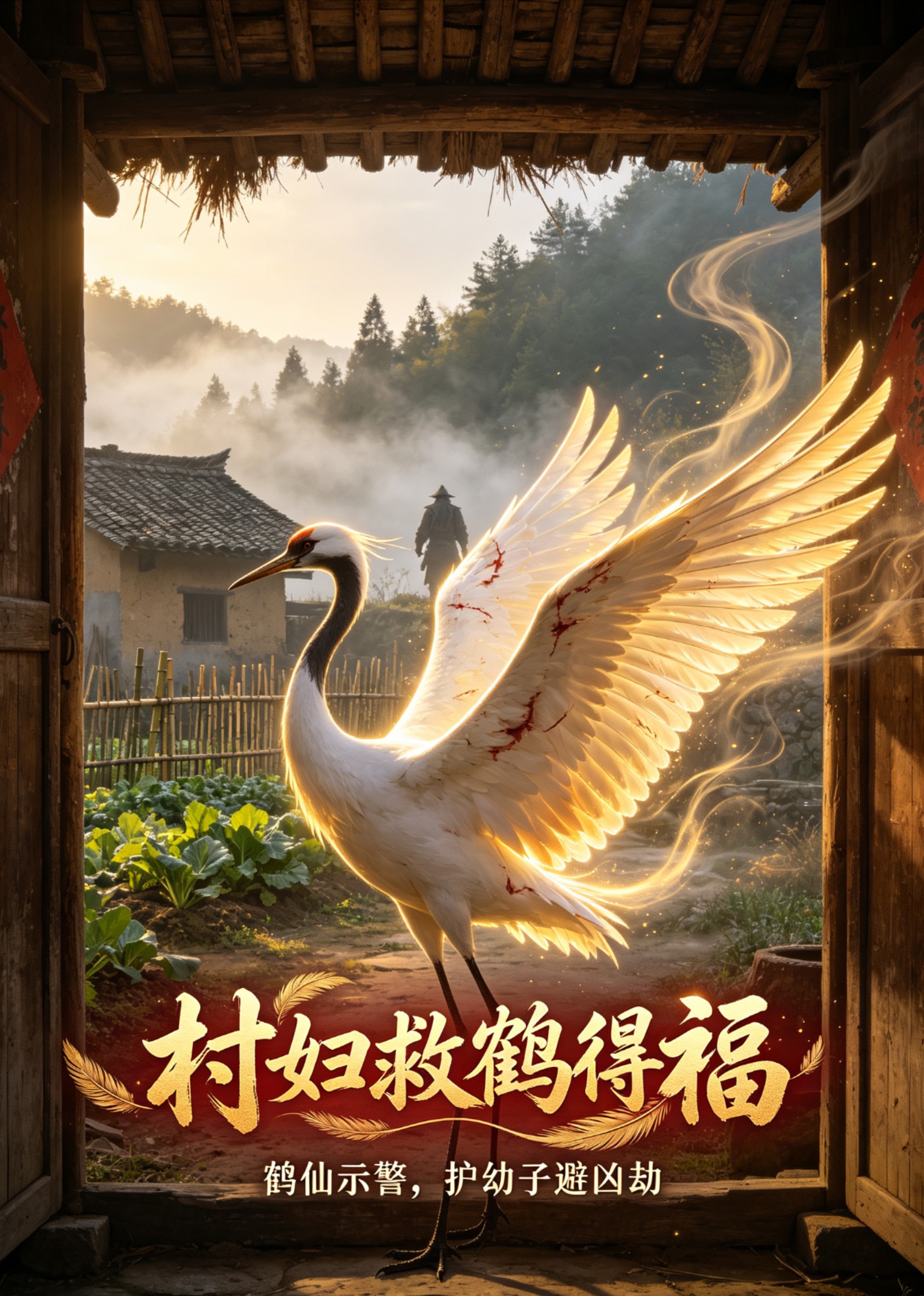 村妇救鹤得福
