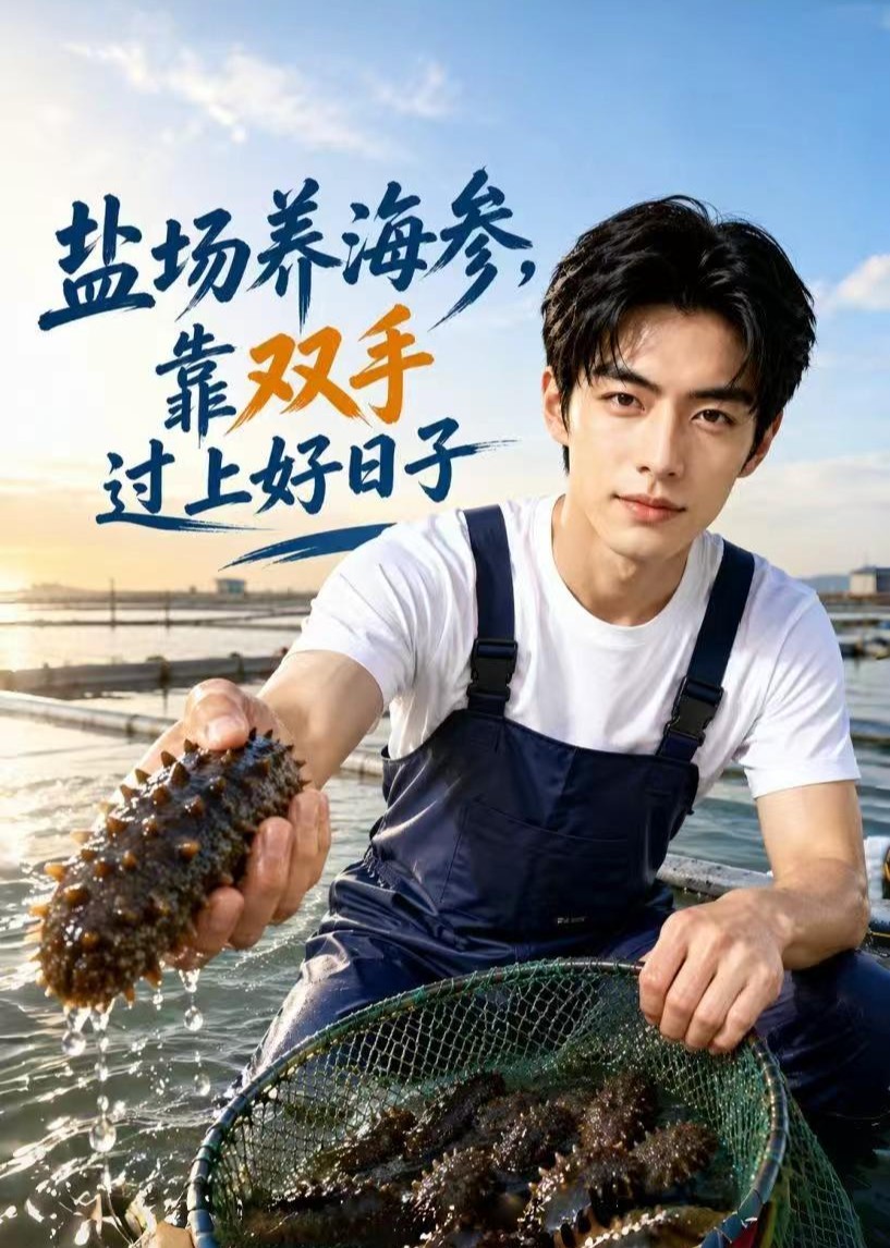 盐场养海参,靠双手过上好日子