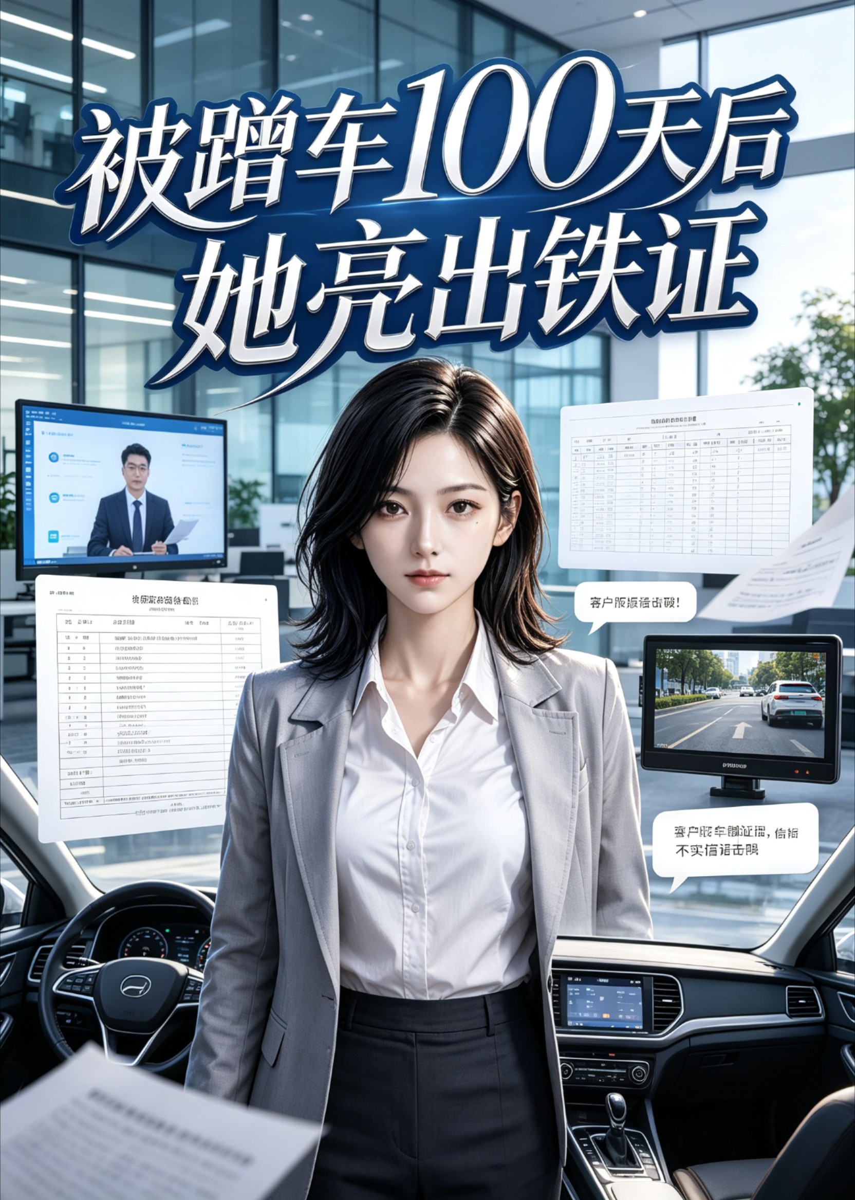 被蹭车100天后她亮出铁证