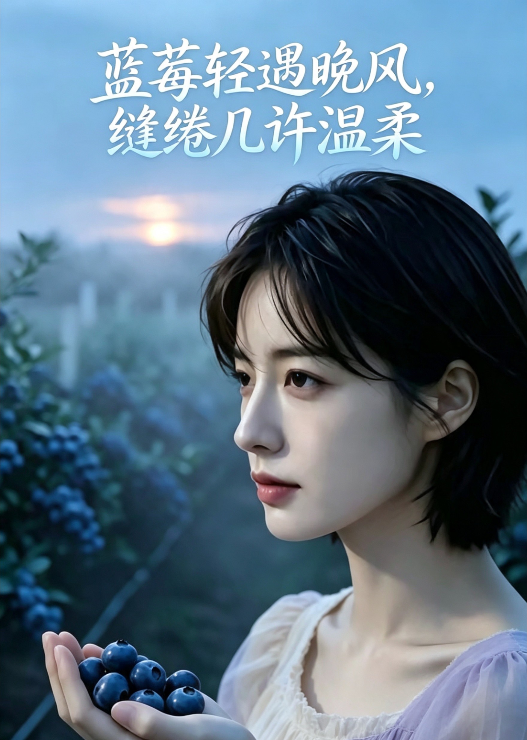 蓝莓轻遇晚风，缱绻几许温柔