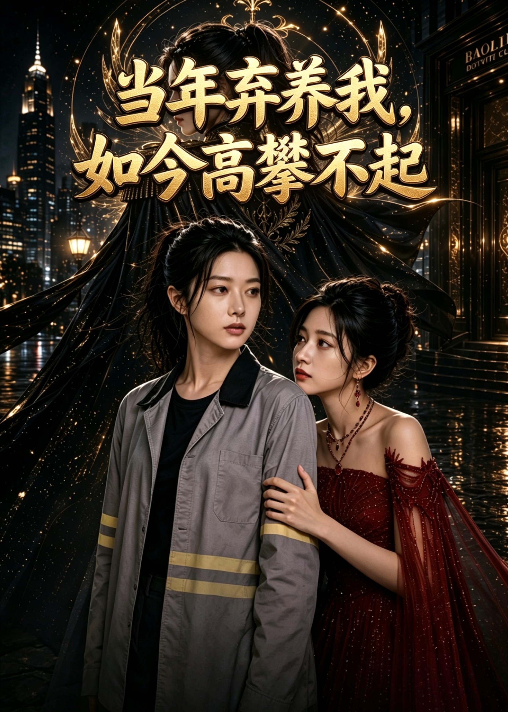 当年弃养我，如今高攀不起
