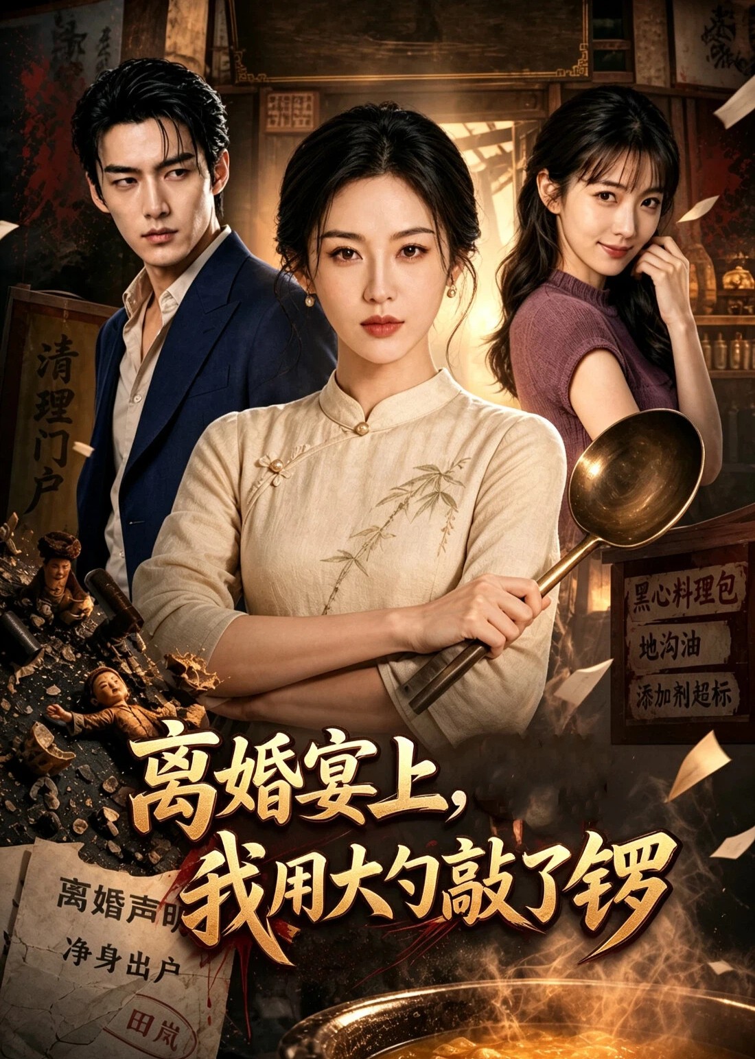 离婚宴上，我用大勺敲了锣封面图