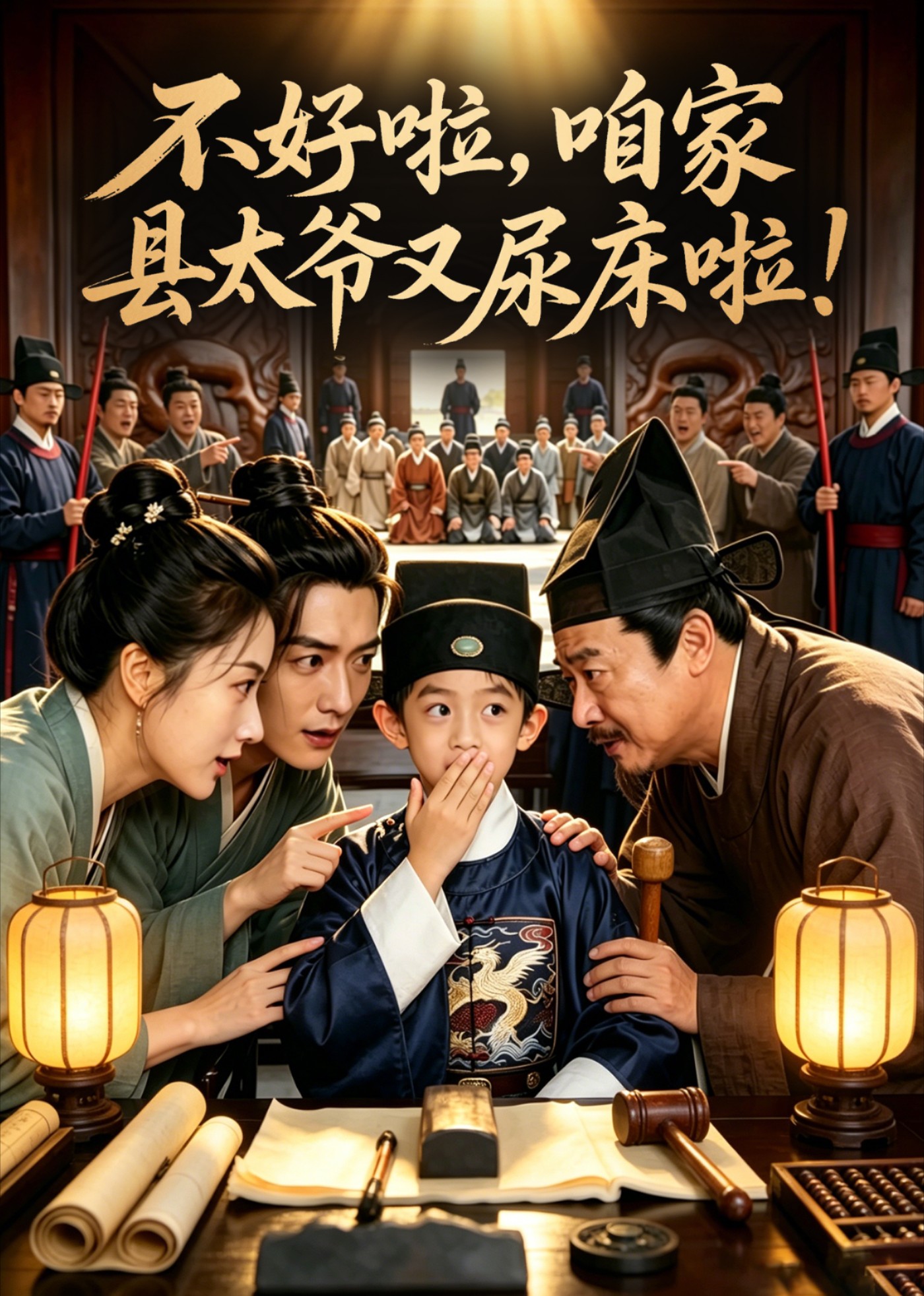不好啦，咱家县太爷又尿床啦！