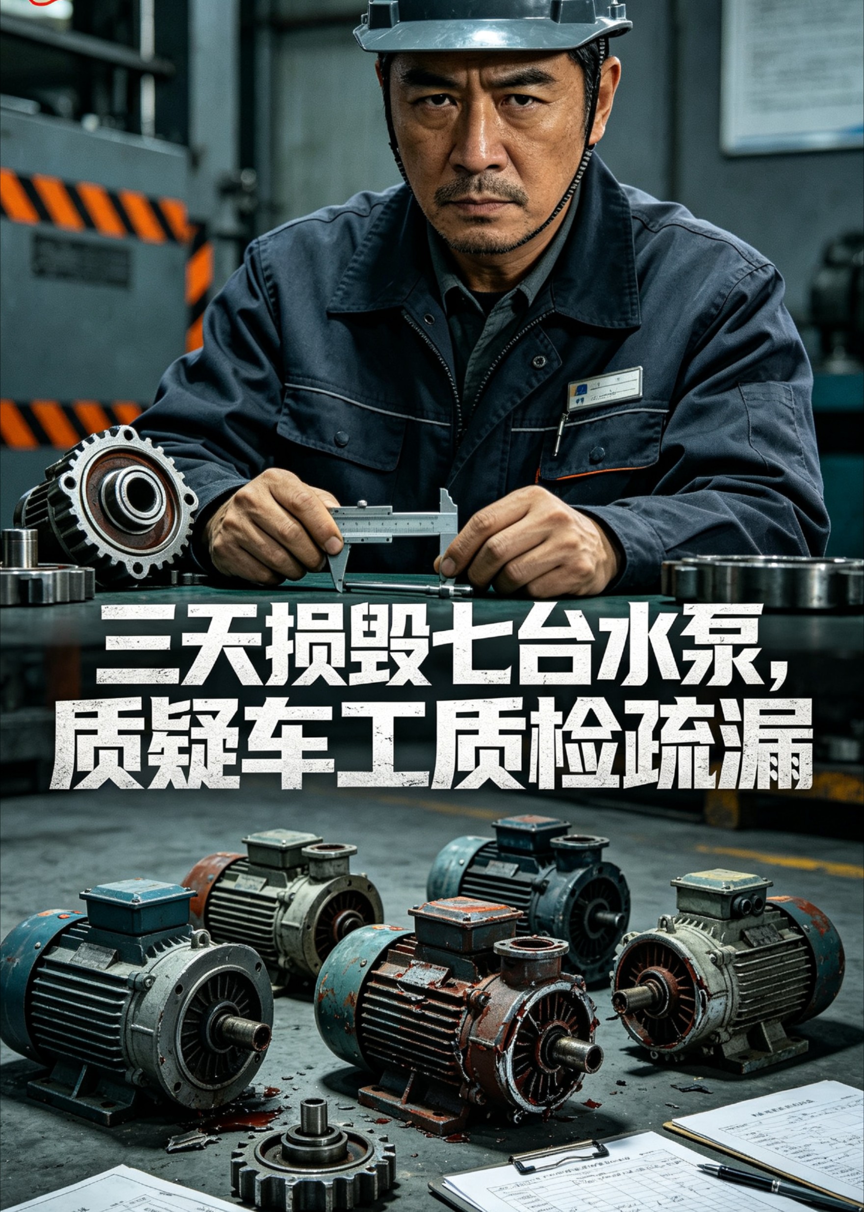 三天损毁七台水泵，质疑车工质检疏漏