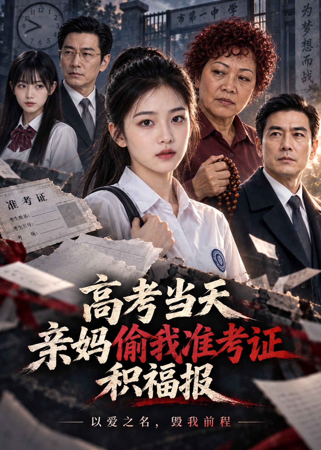 高考当天，亲妈偷我准考证积福报封面图