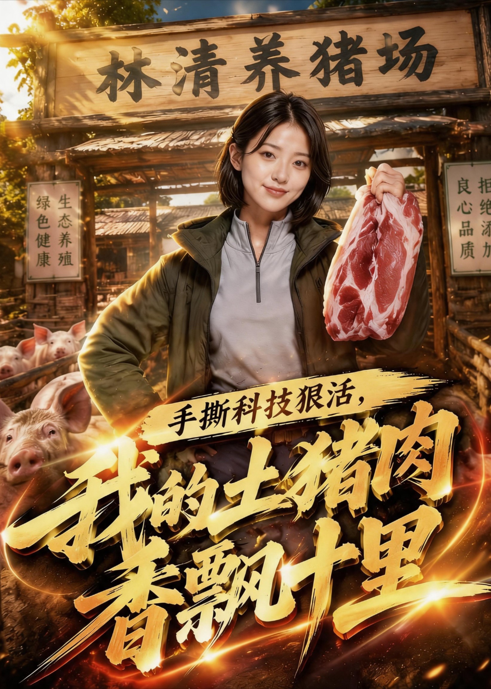 手撕科技狠活，我的土猪肉香飘十里