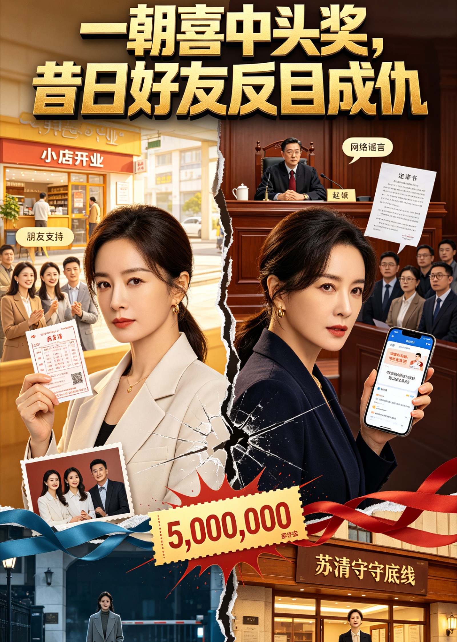 一朝喜中头奖，昔日好友反目成仇